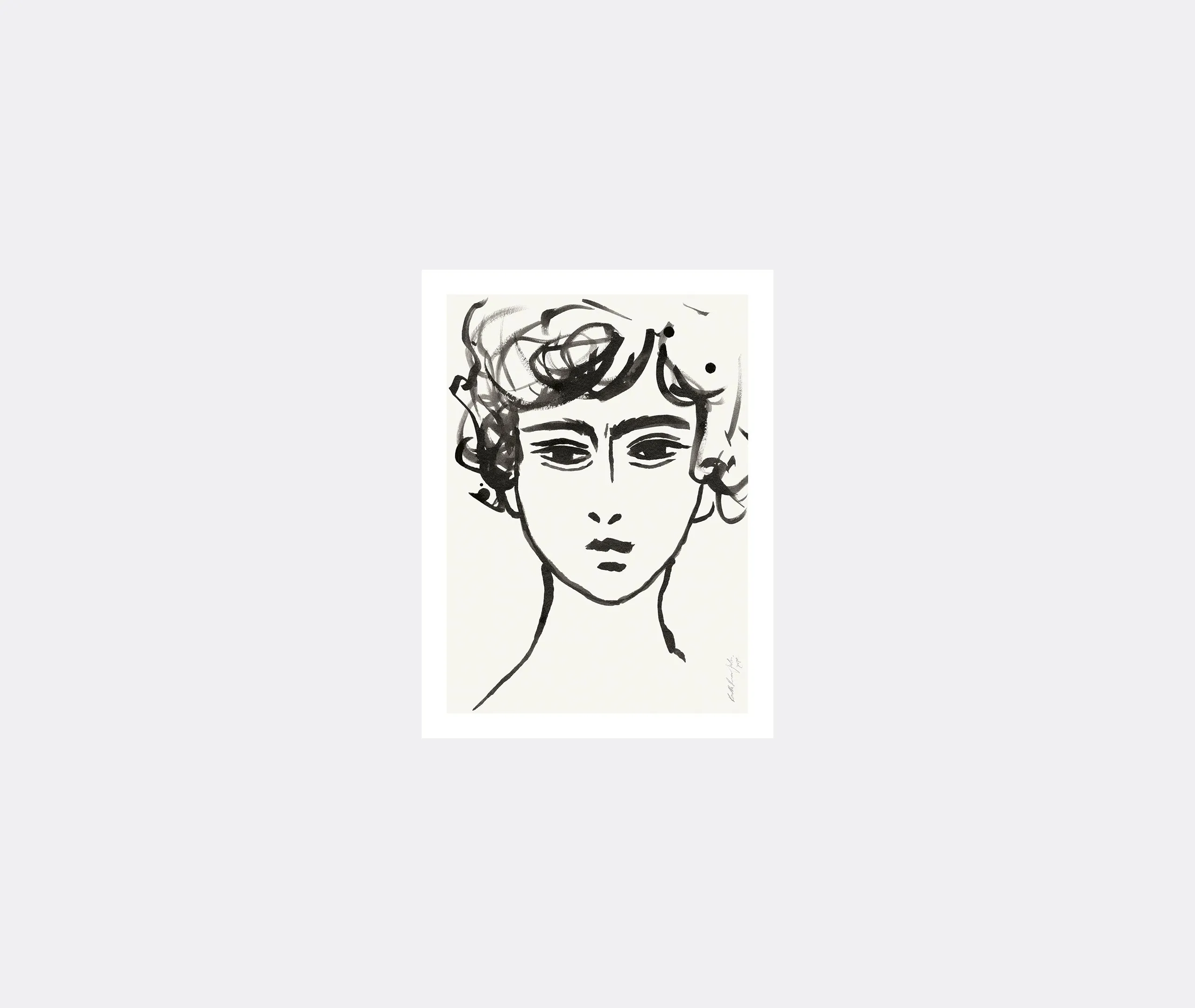 Beauty 312 Art Print - Light Brown