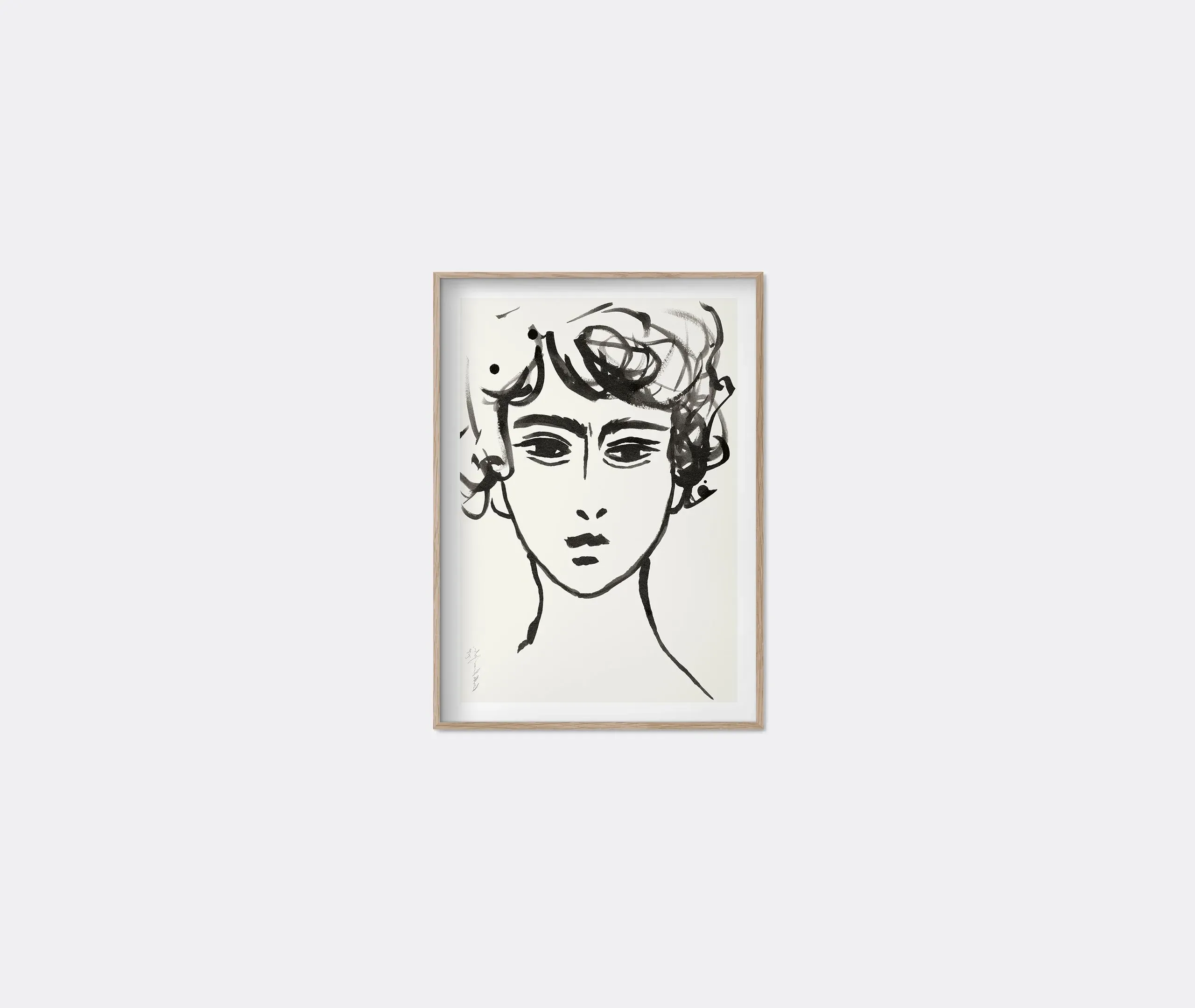 Framed Art Print Beauty 312 - Light Brown image