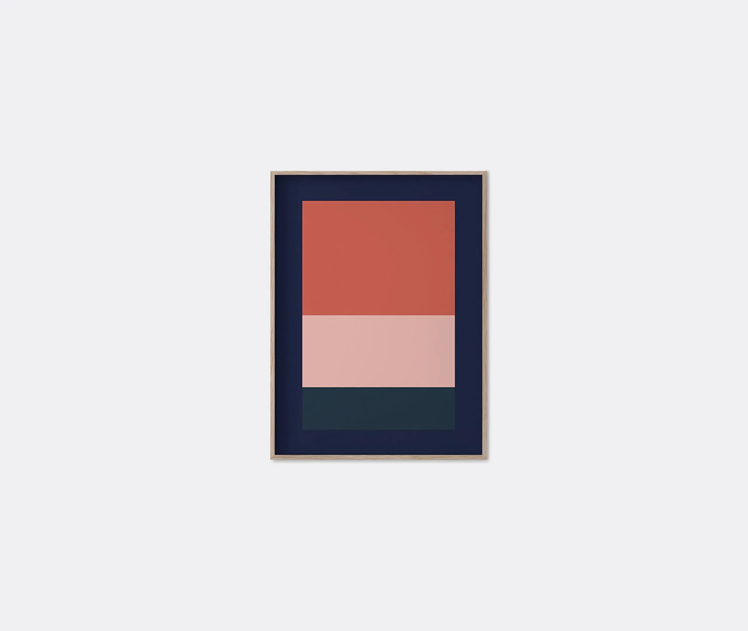 Framed Art Print Dissolution 248 - Light Brown