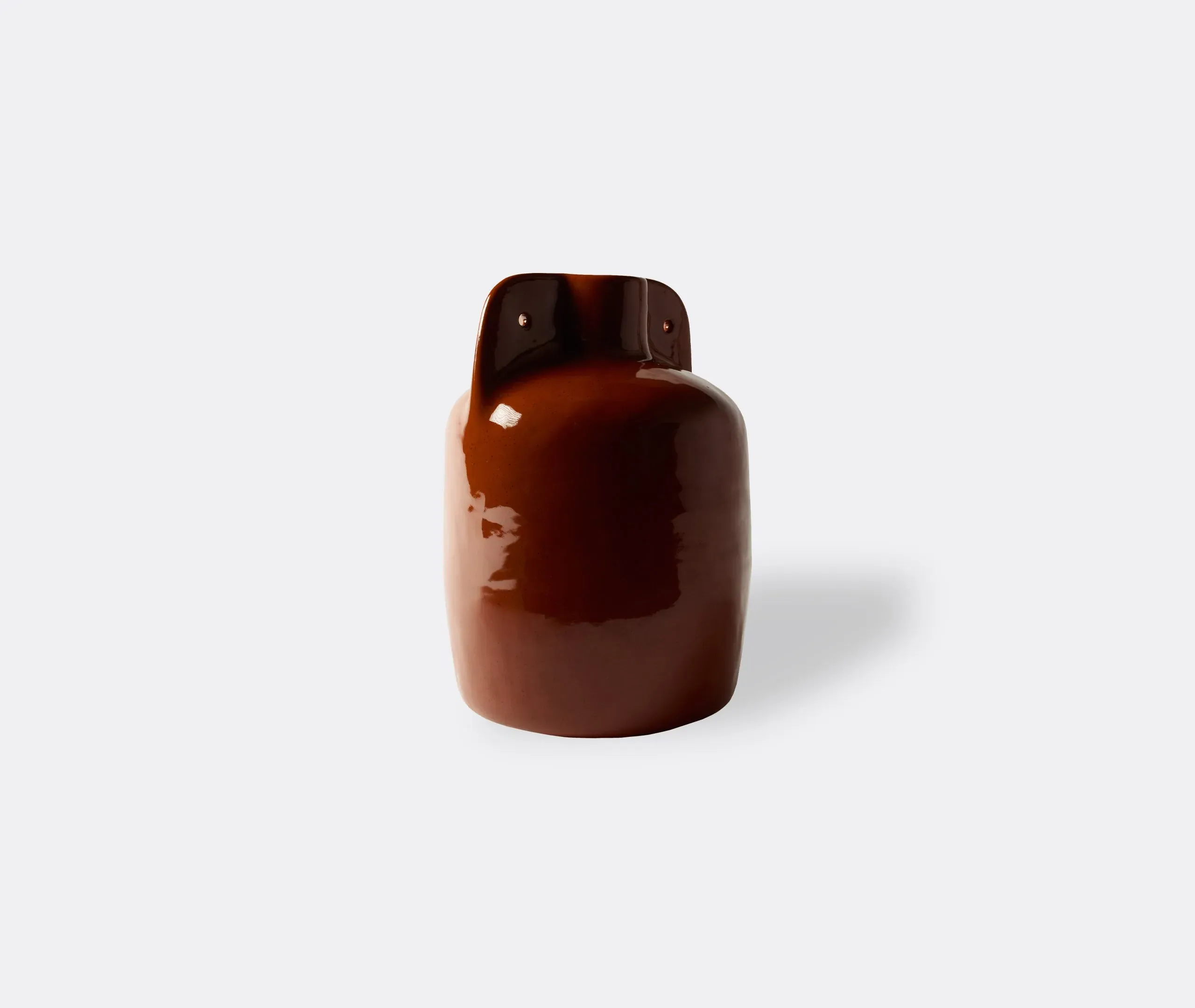 Vessel 7 Vase - Dark Red, Stoneware Clay