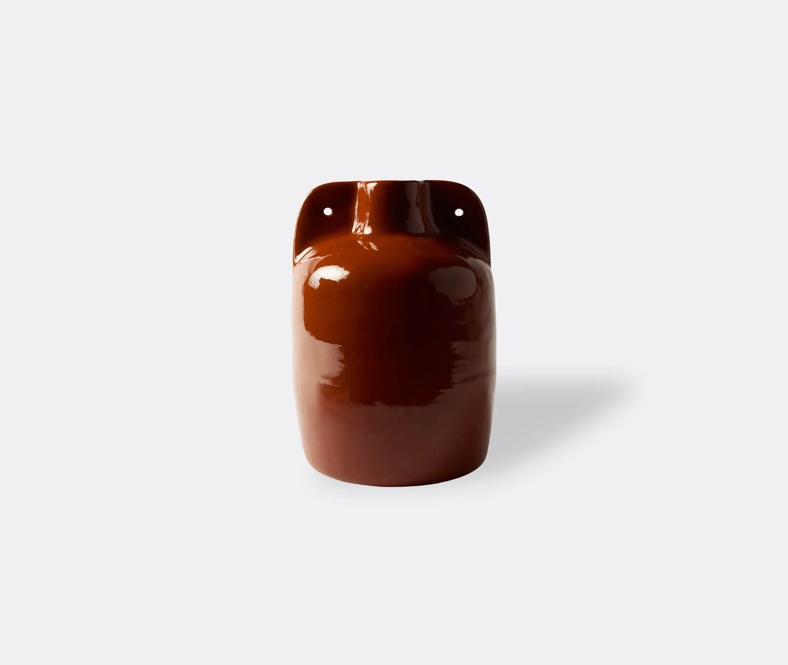 Vessel 7 Vase - Dark Red, Stoneware Clay