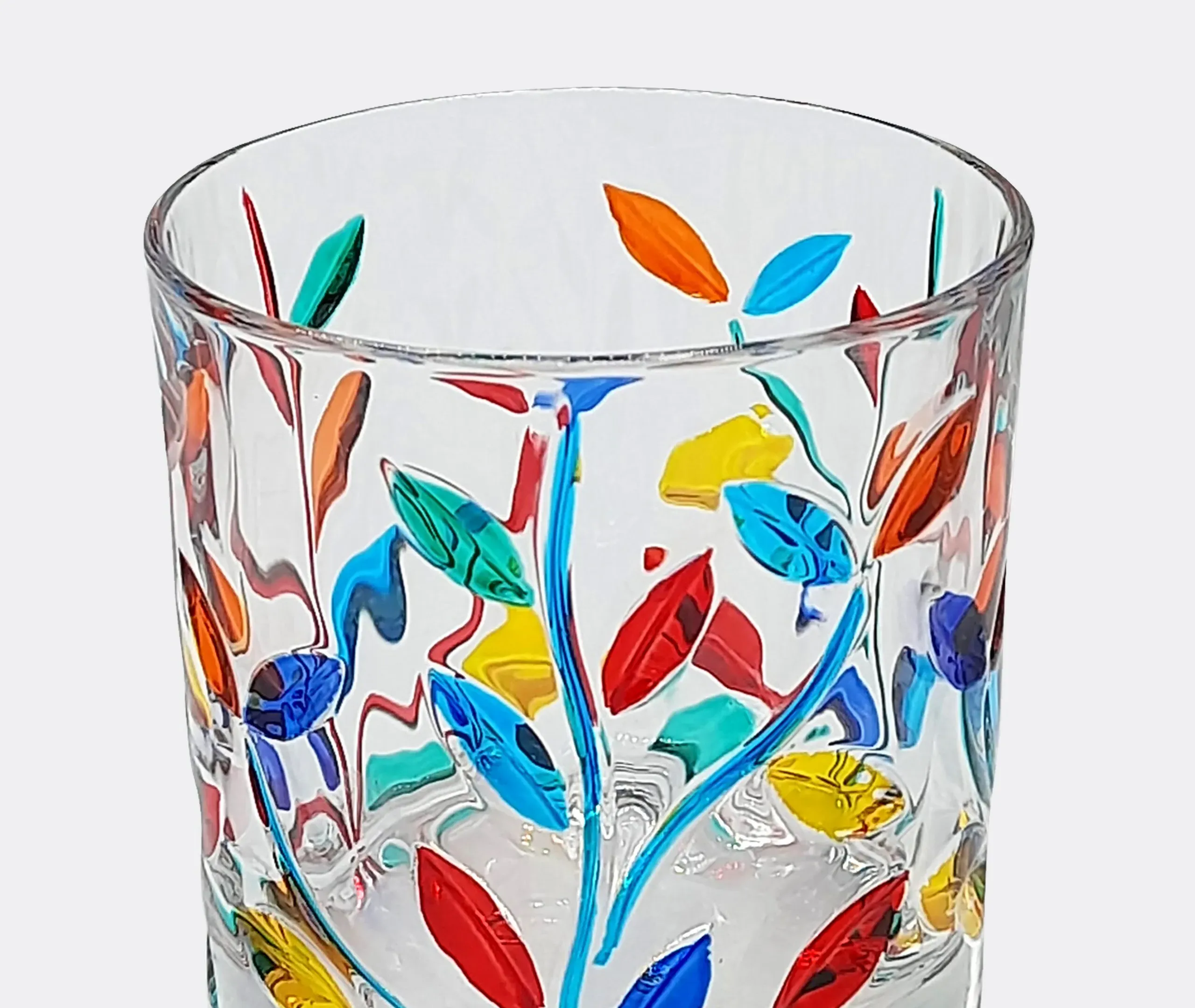 4-Piece Crystal Tumbler Set - Multicolor, Glass