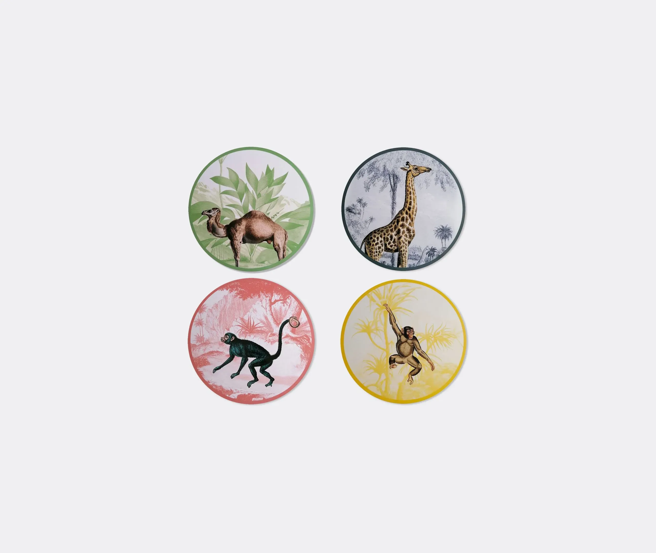 4-Piece Placemat Set - Multicolor, Wood image