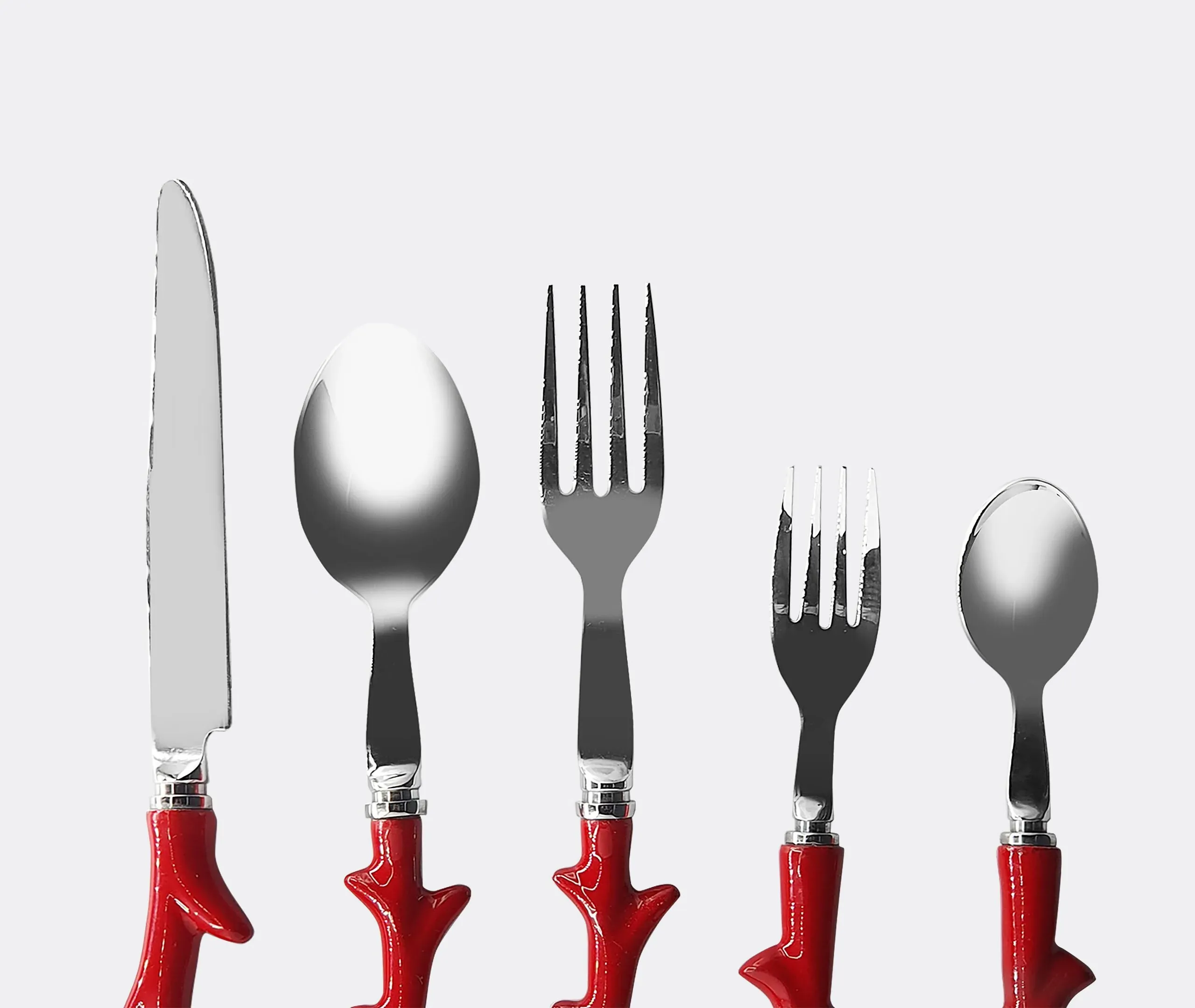 5-Piece Cutlery Set - Multicolor, Resin