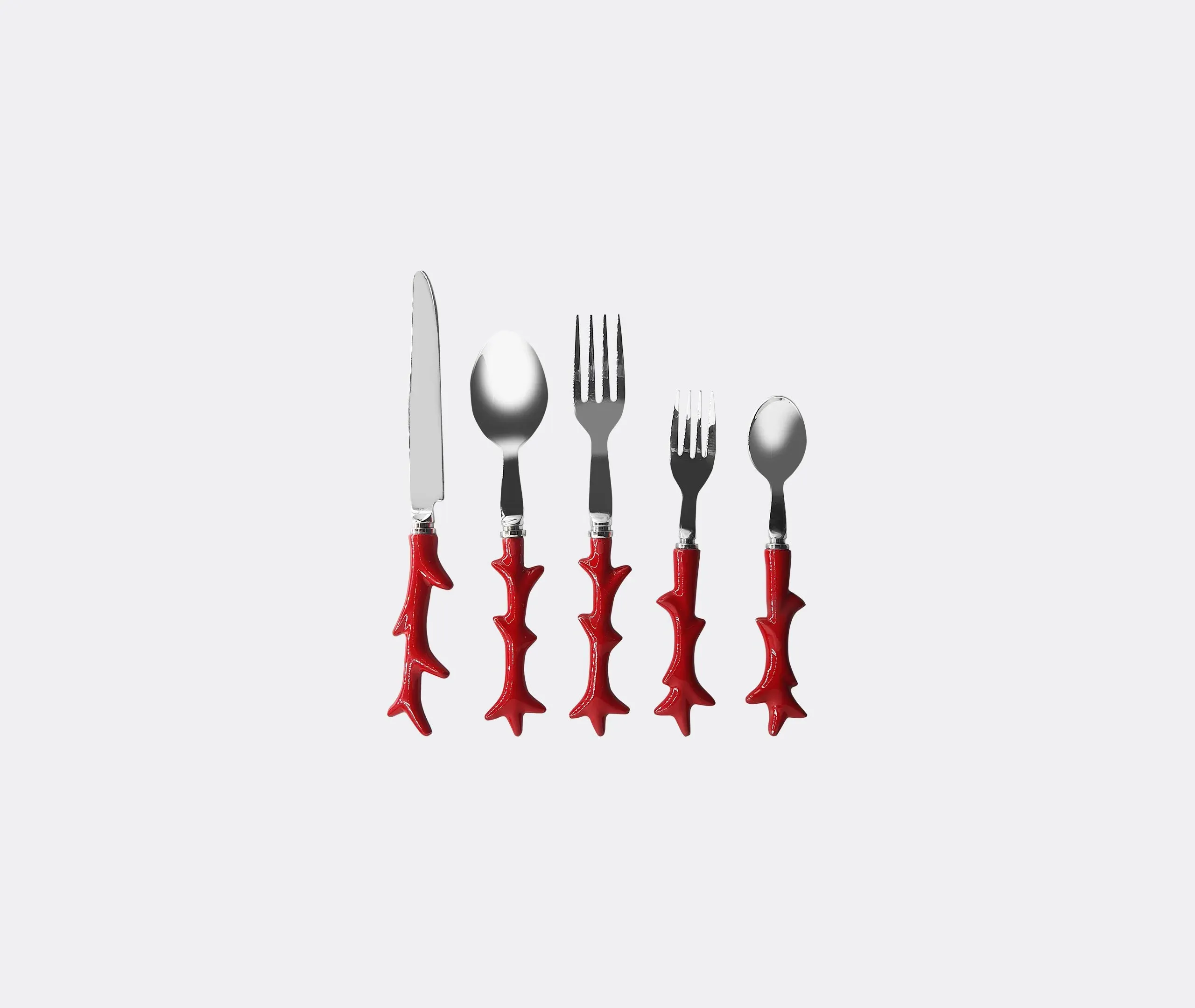 5-Piece Cutlery Set - Multicolor, Resin