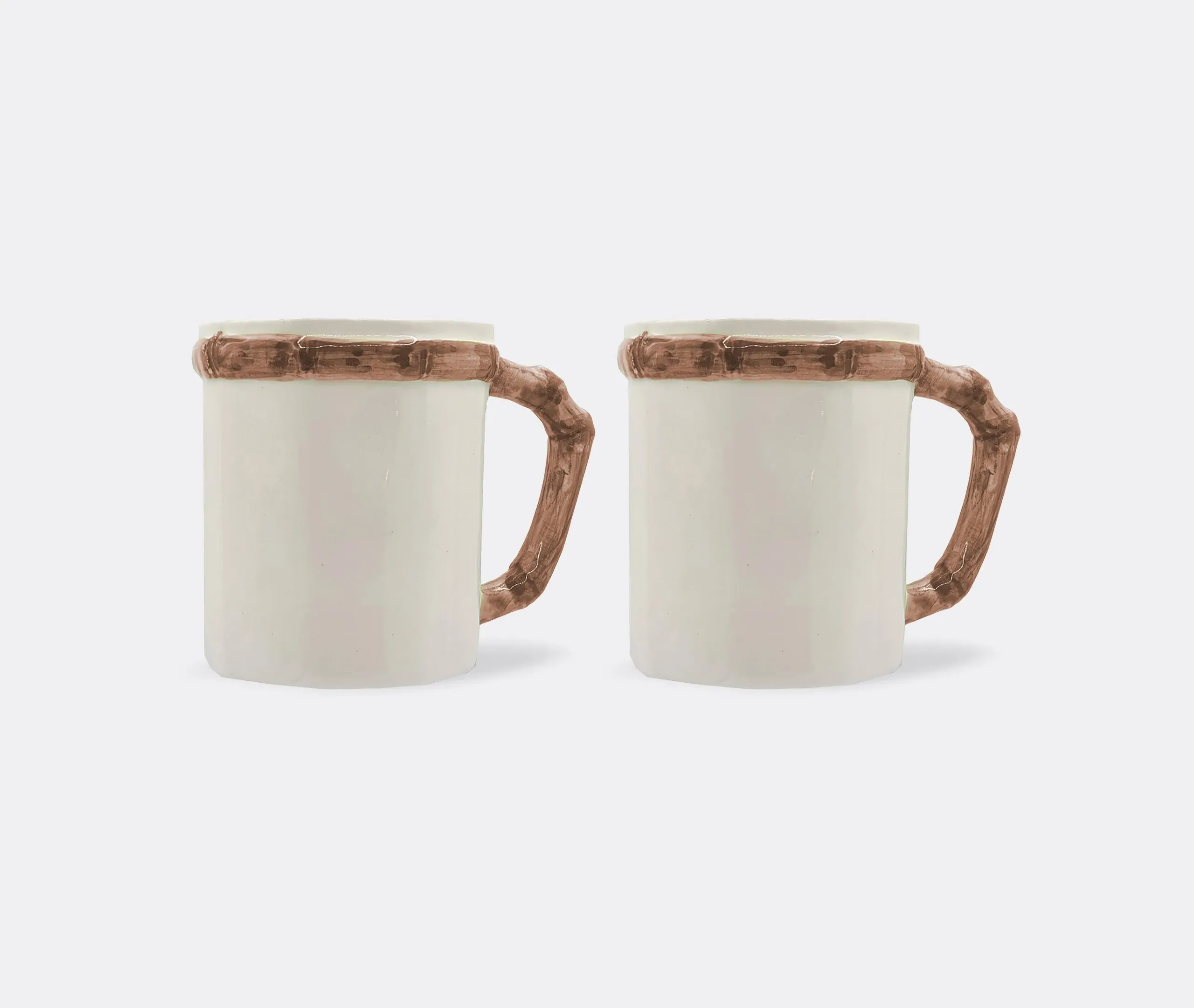 Bamboo Mug Set of Two - Multicolor