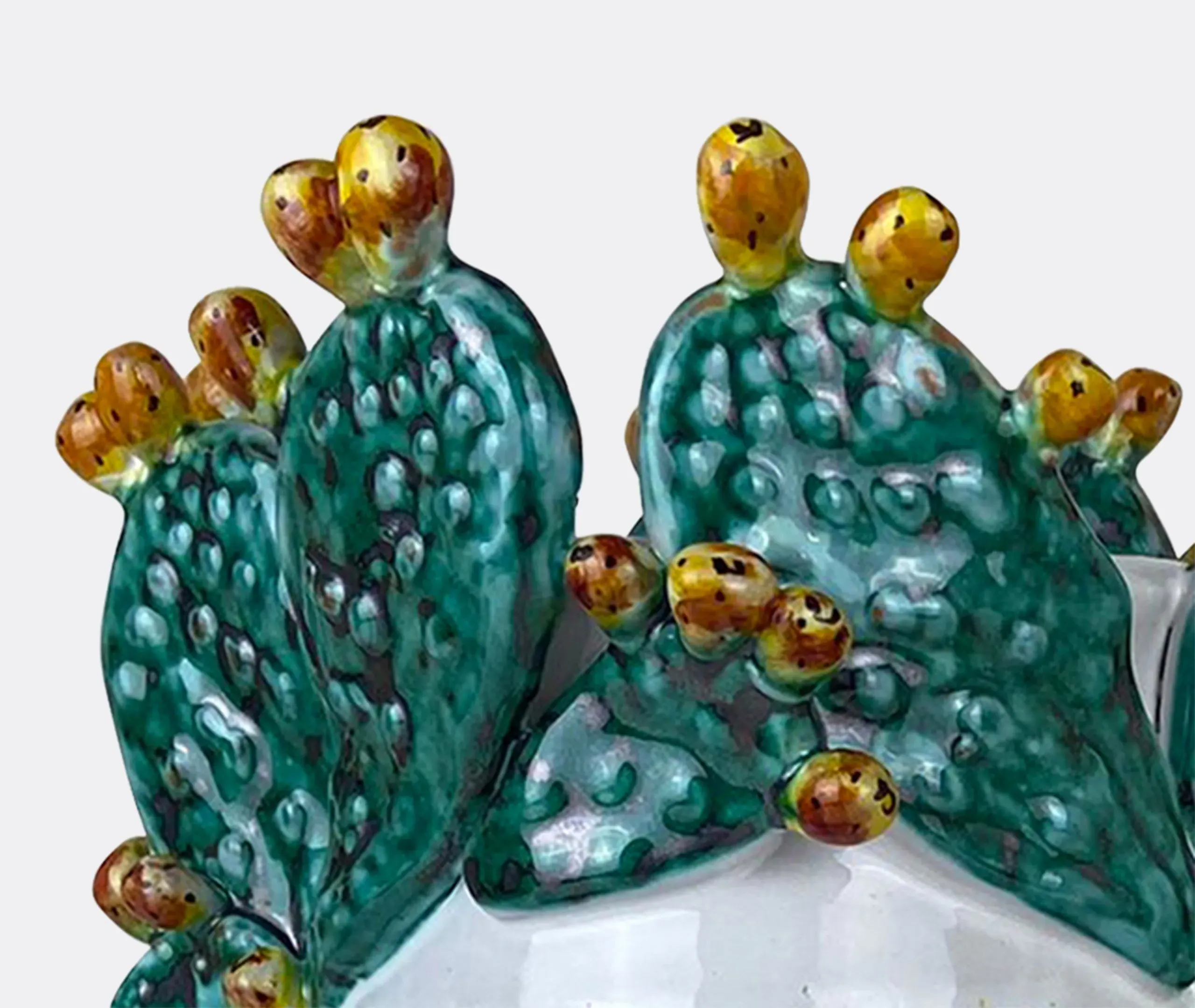 Cacti Head Vase Man - Multicolor, Ceramic