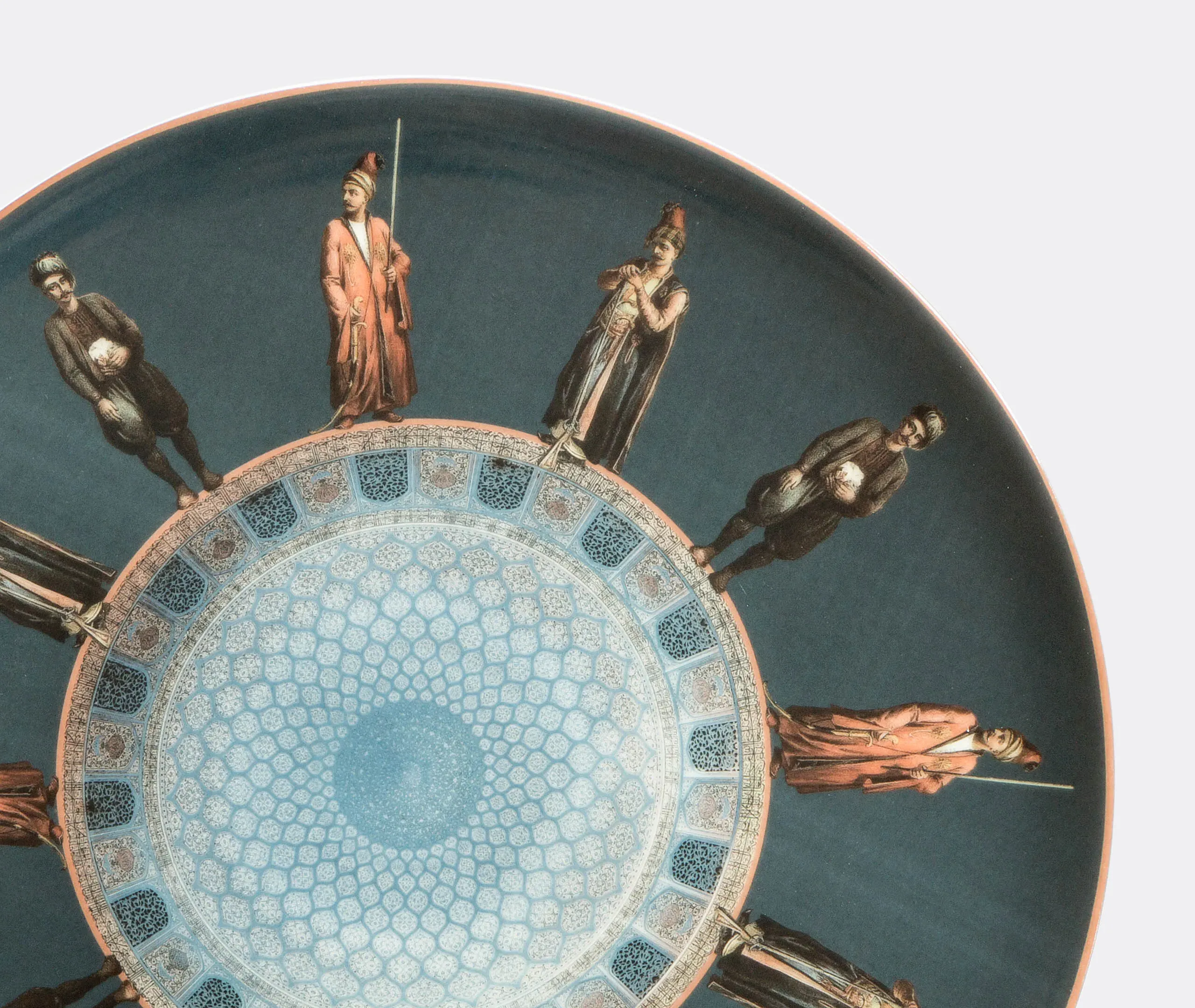Decorative Plate with Soldier Design - Multicolour