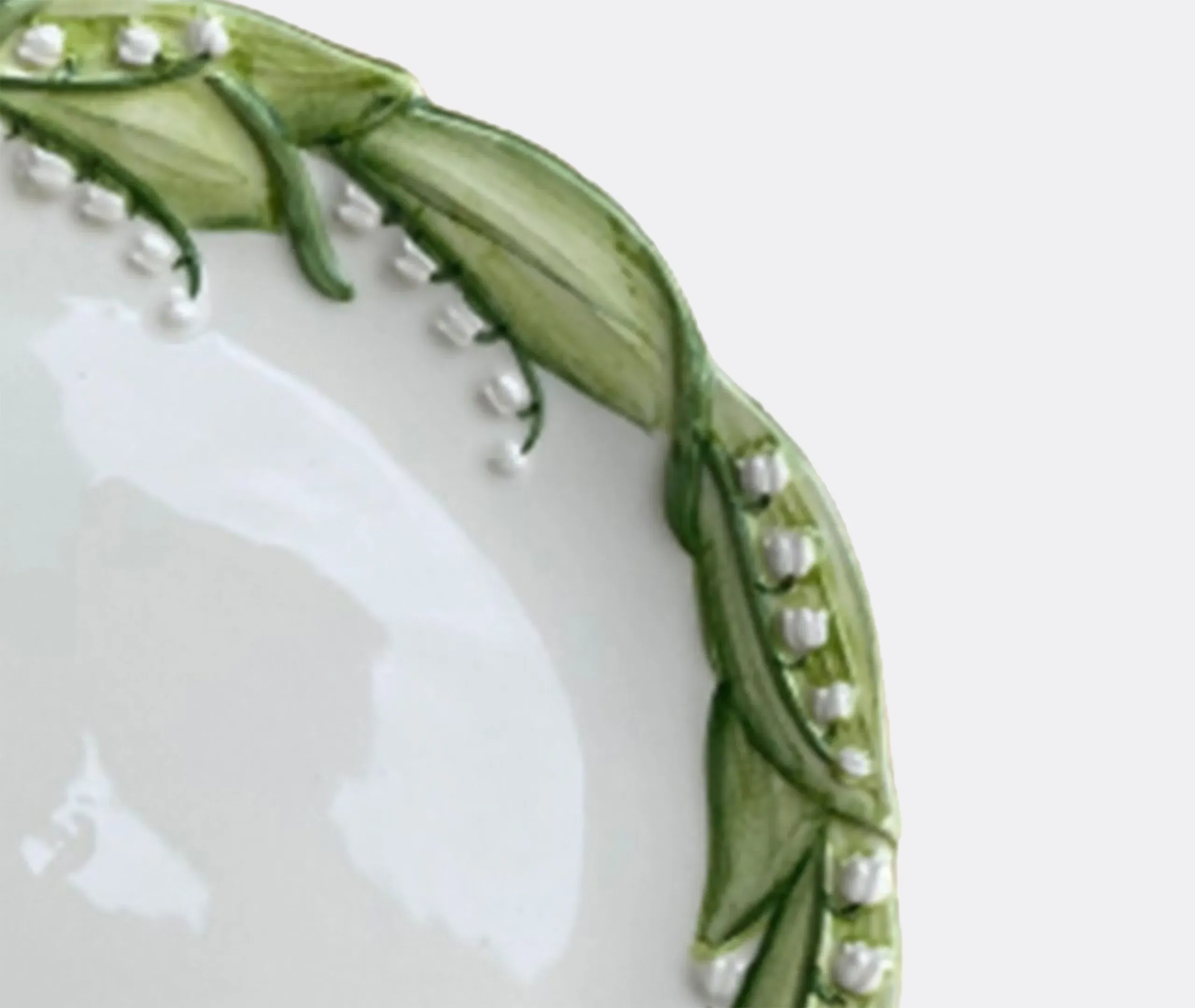Dinner Plate with Hand Painted Design - Ceramic