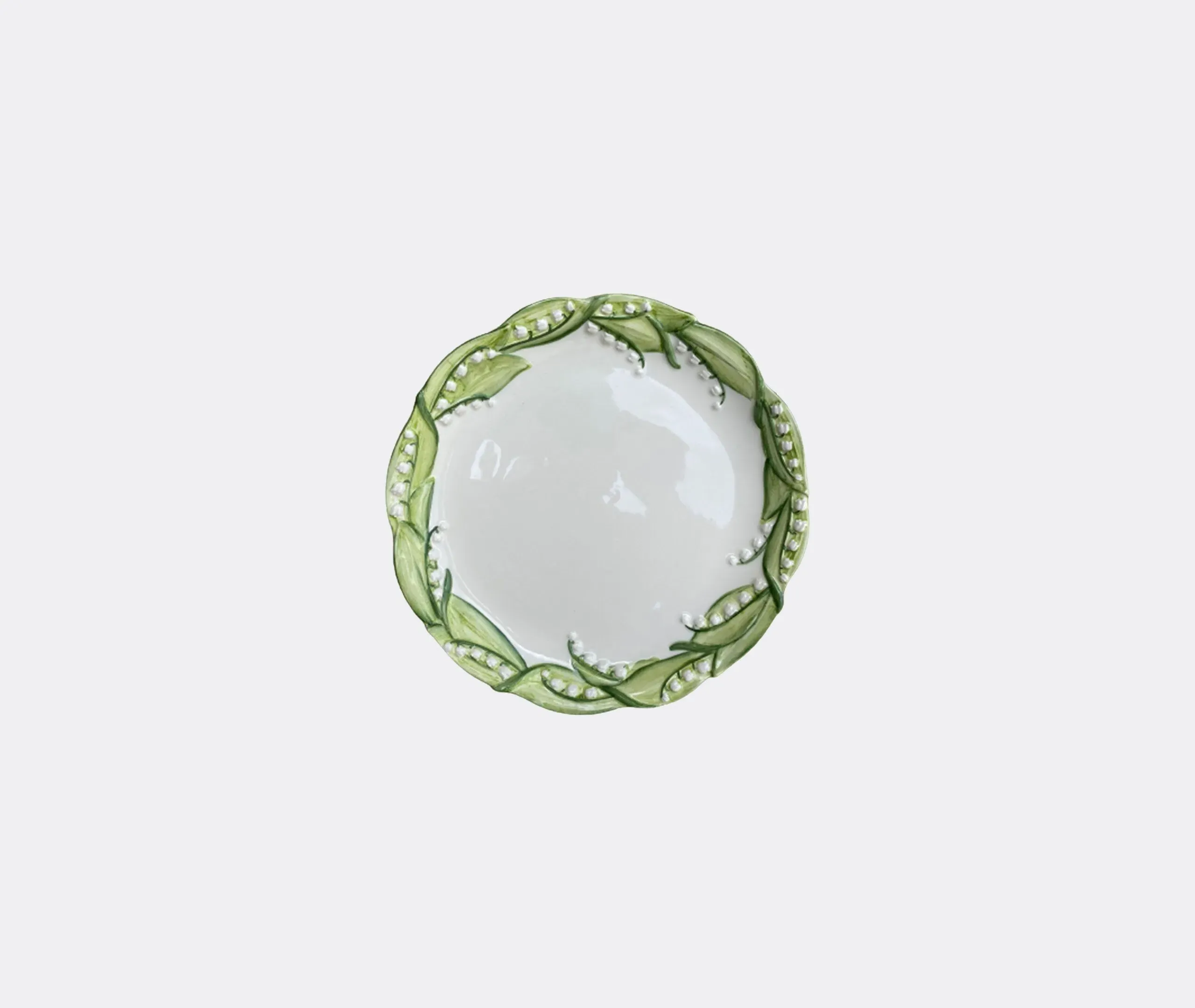Dinner Plate with Hand Painted Design - Ceramic image