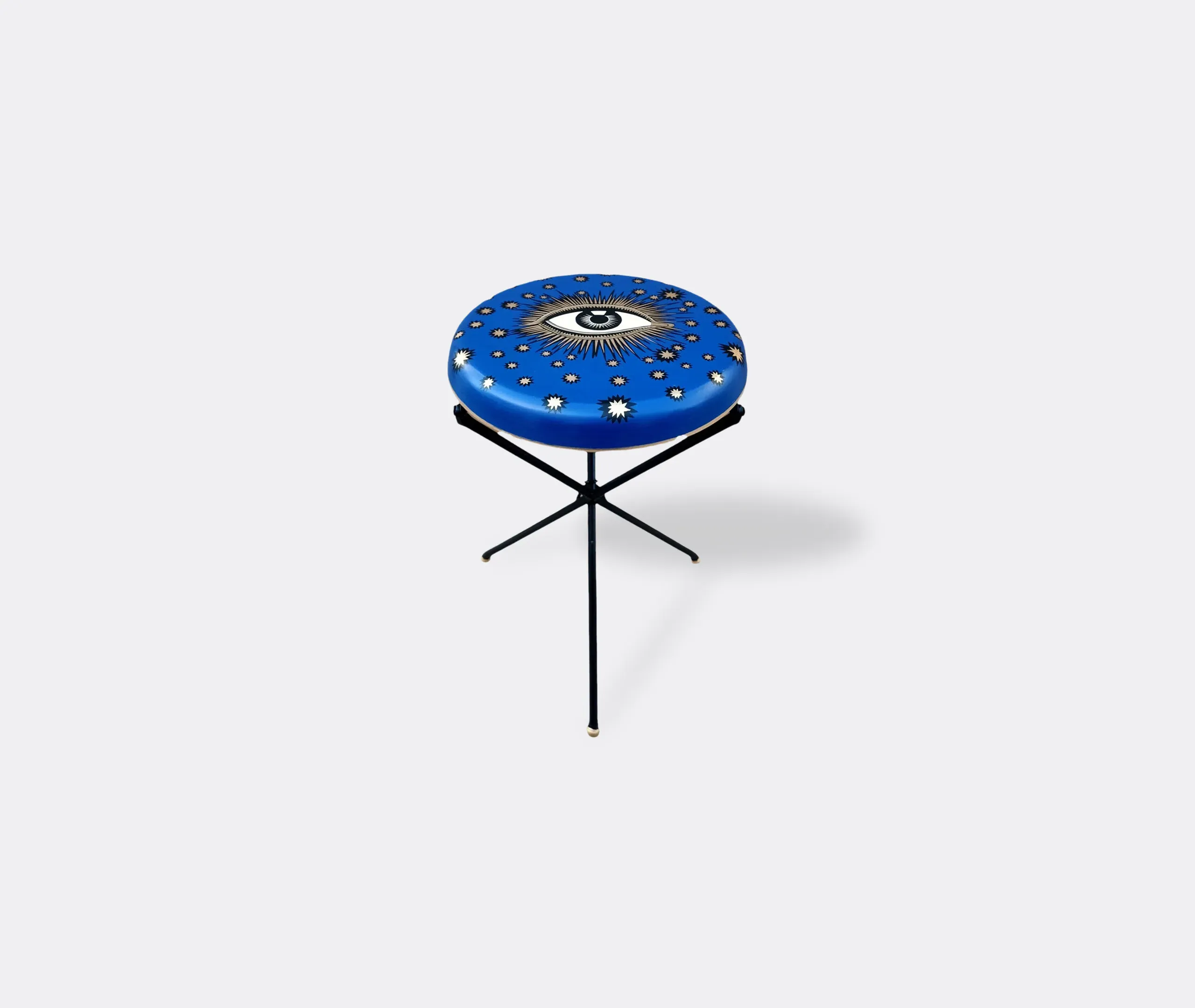 Eye Iron Stool - Blue, Iron image