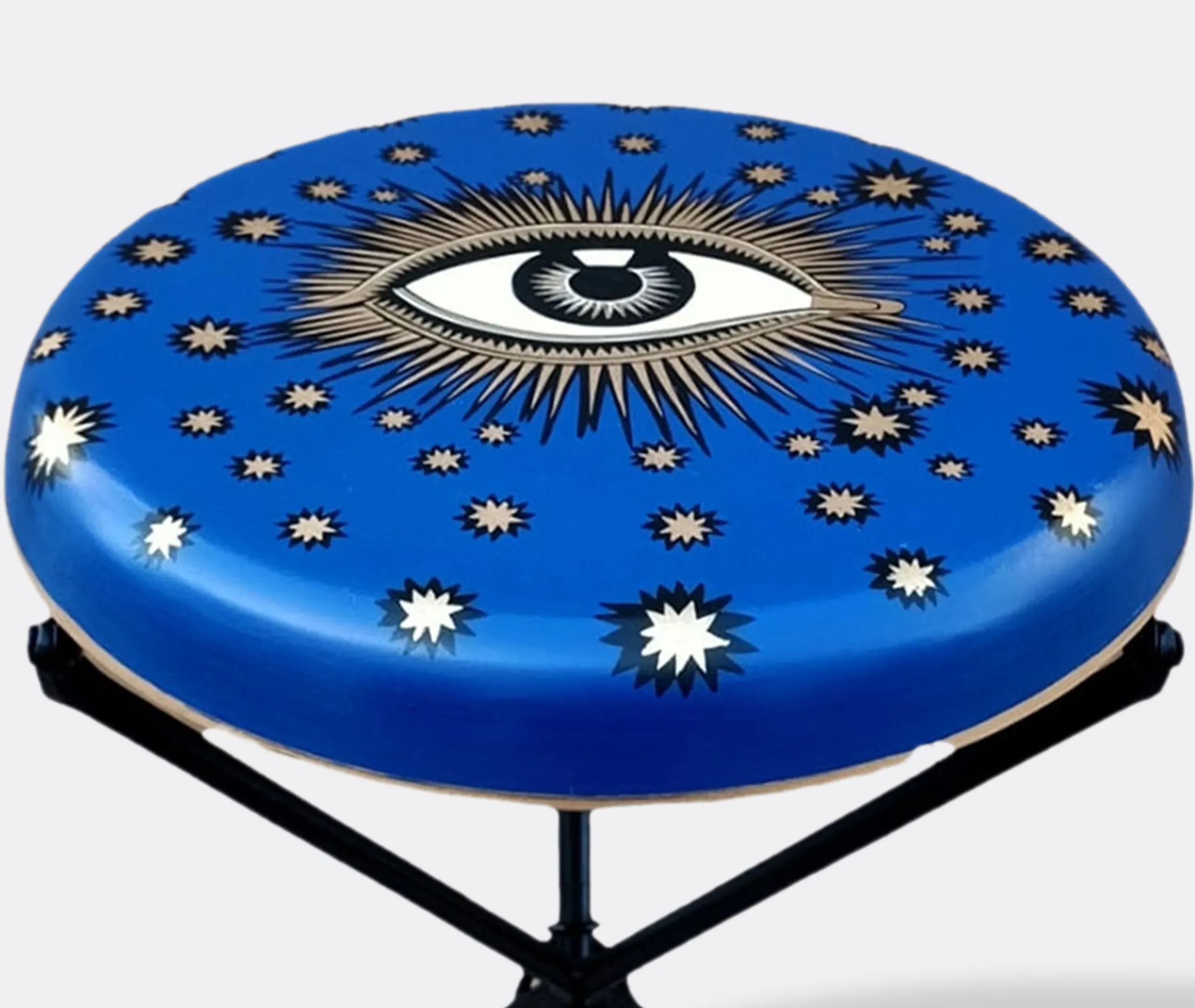 Eye Iron Stool - Blue, Multicolour alternate view