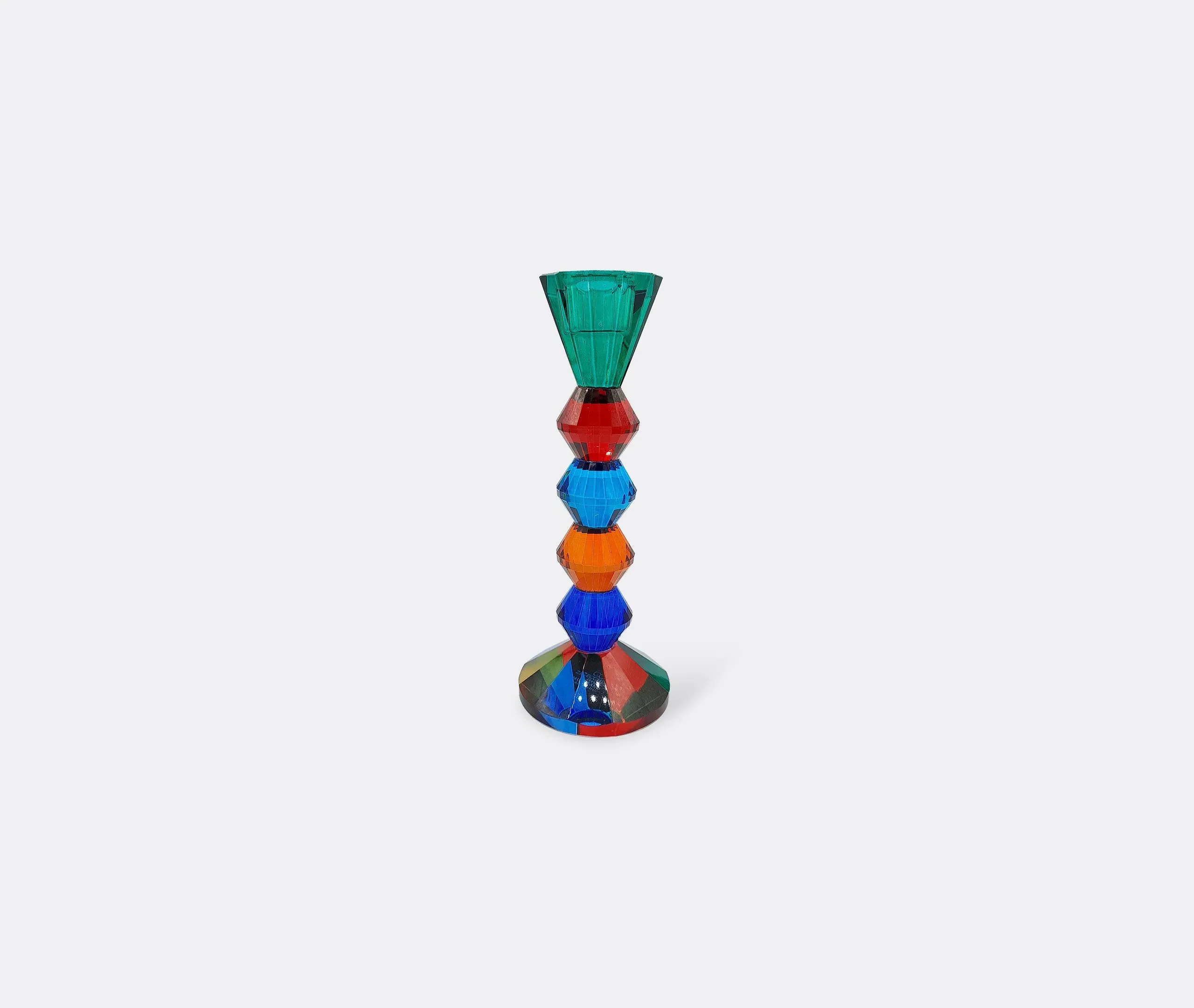 Geometric Candle Holder - Multicolor, Crystal image