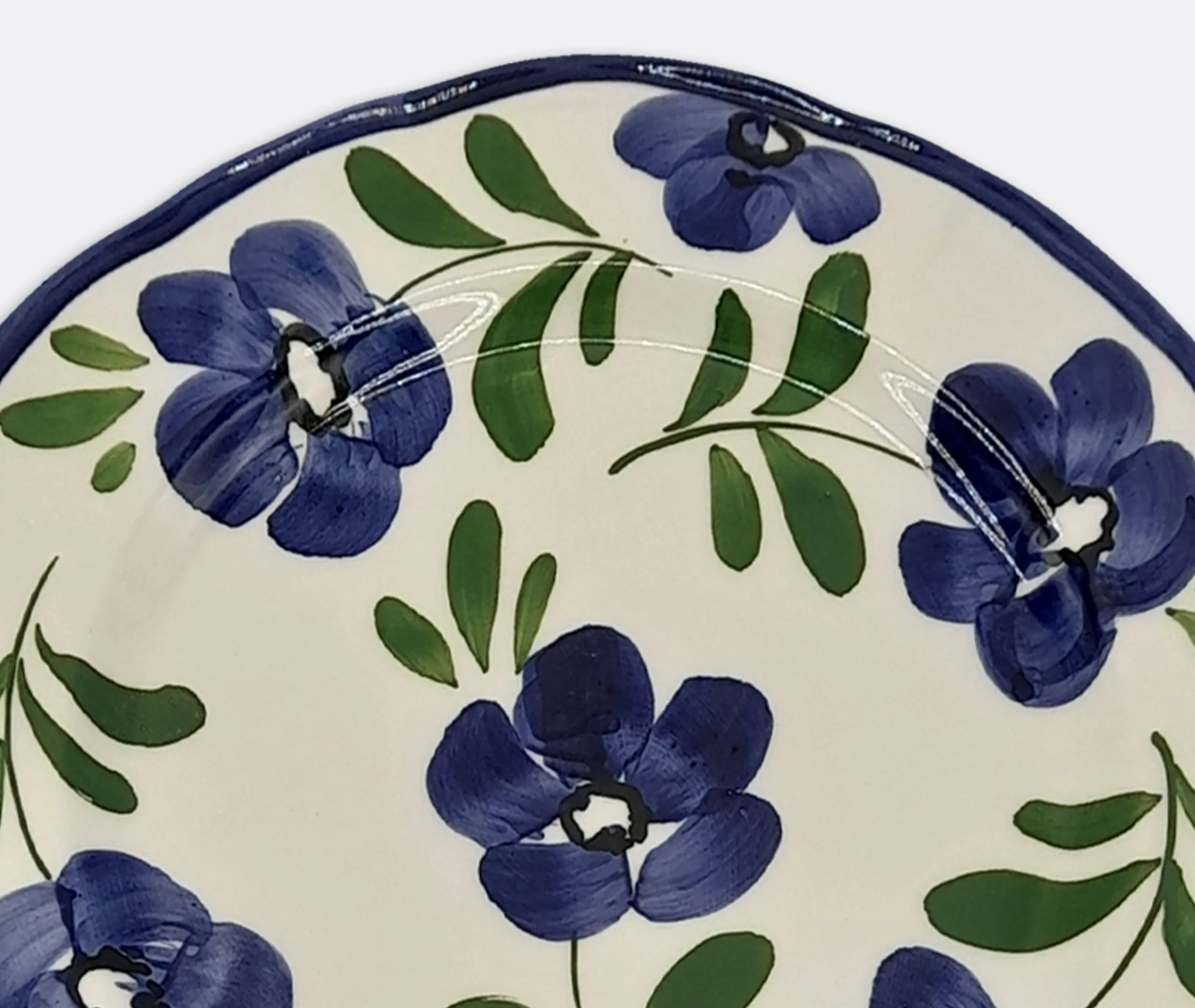 Hand Painted Ceramic Plate - Lavender, Porcelain