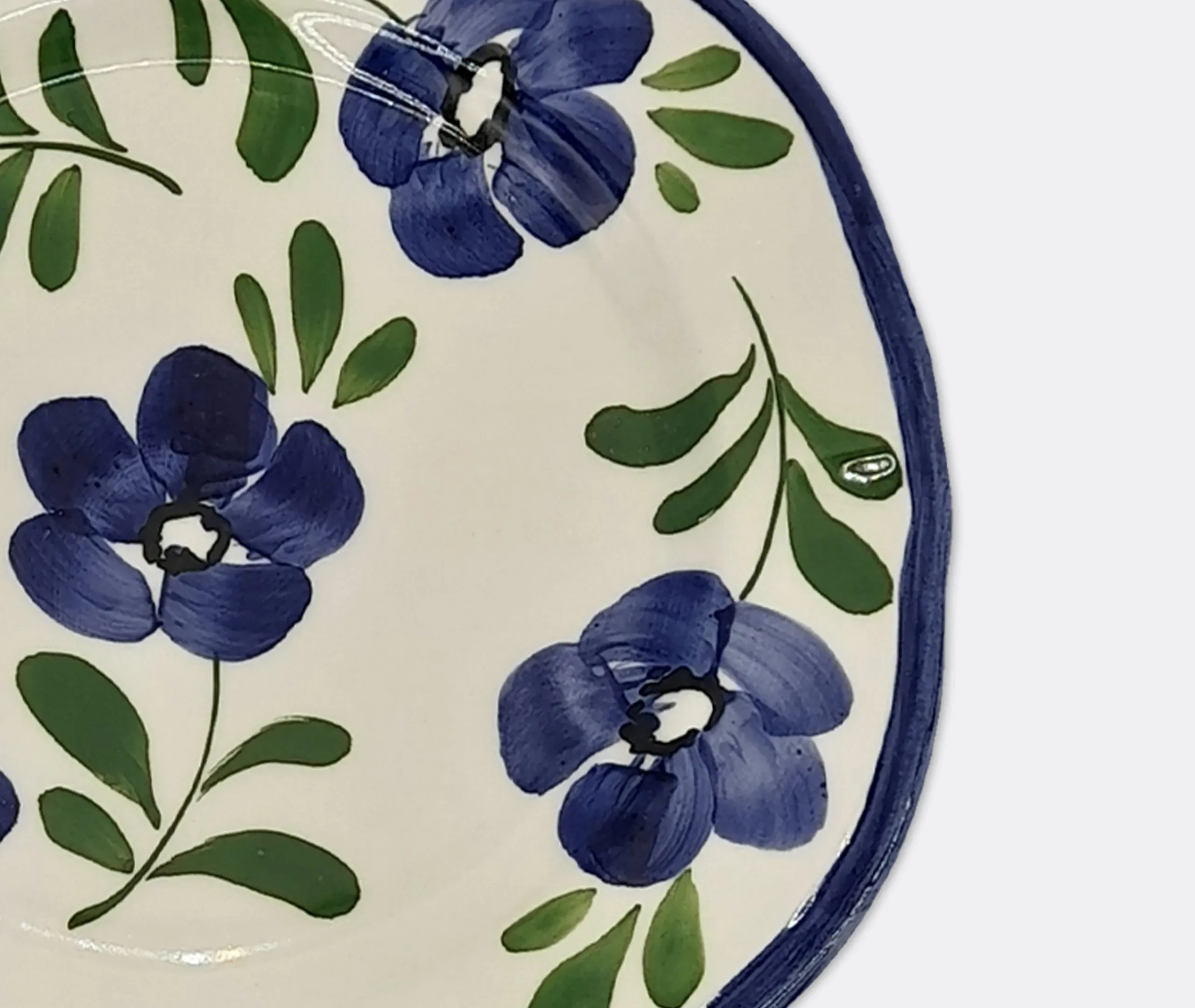 Hand Painted Ceramic Plate - Lavender, Porcelain