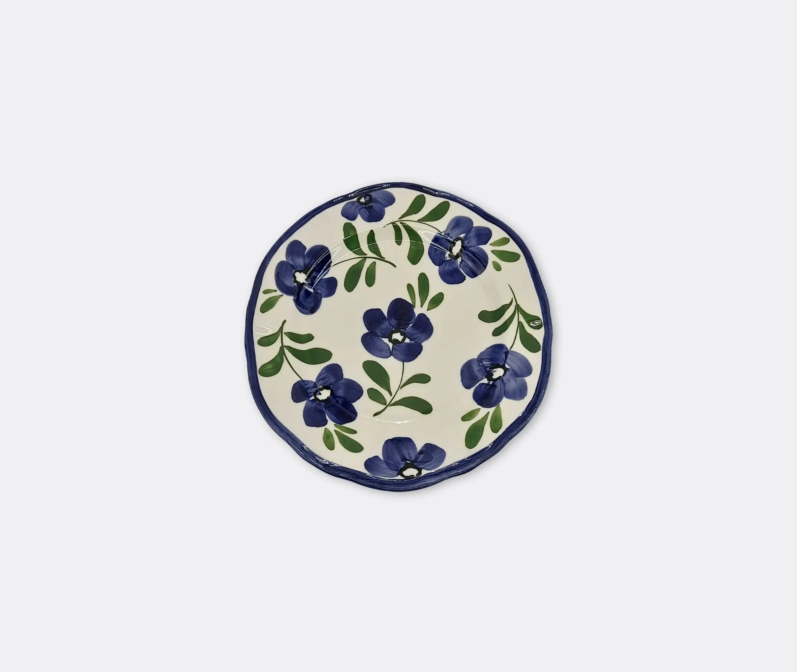Hand Painted Ceramic Plate - Lavender, Porcelain image