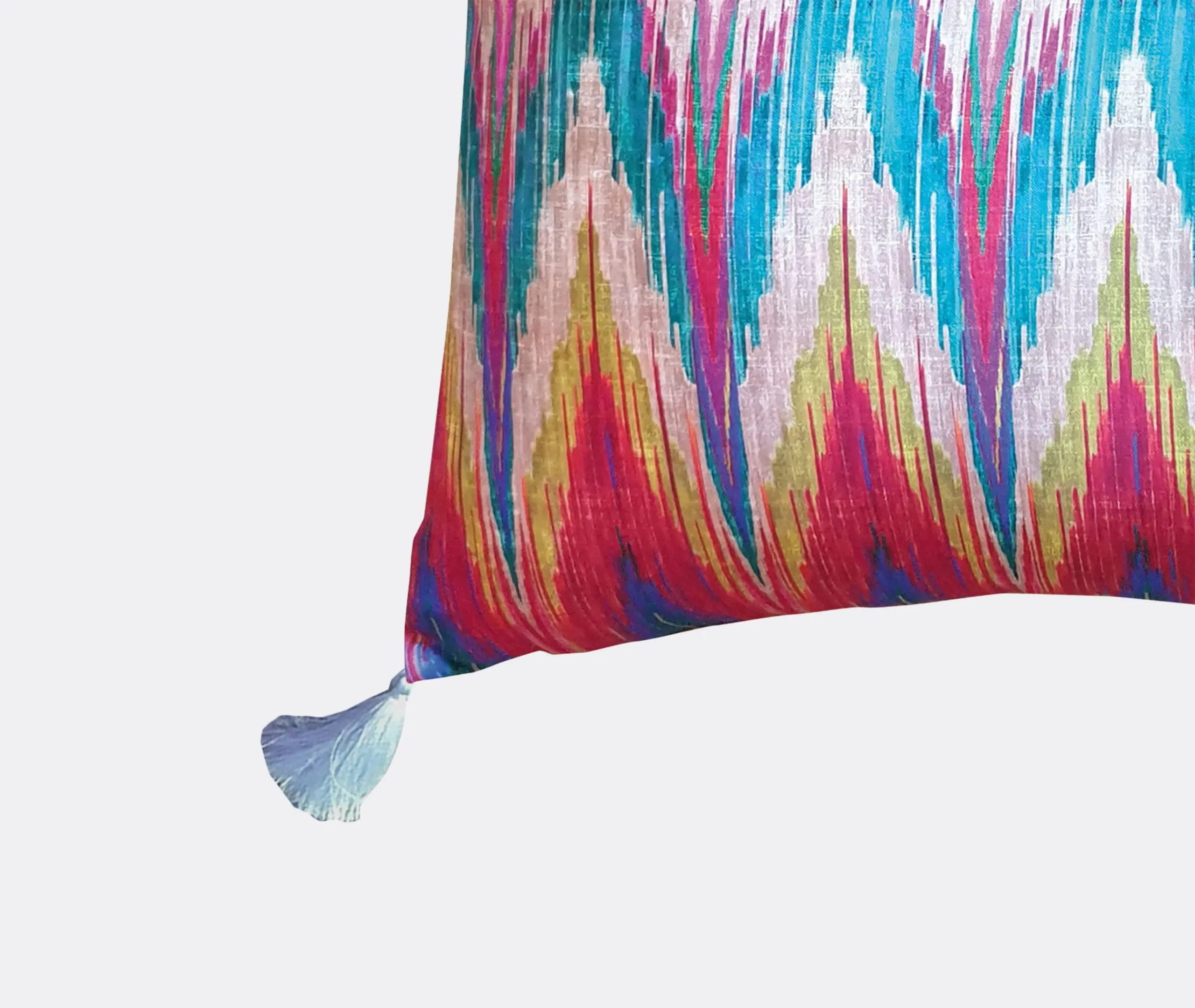 Ikat Cushion - Multicolor, Silk