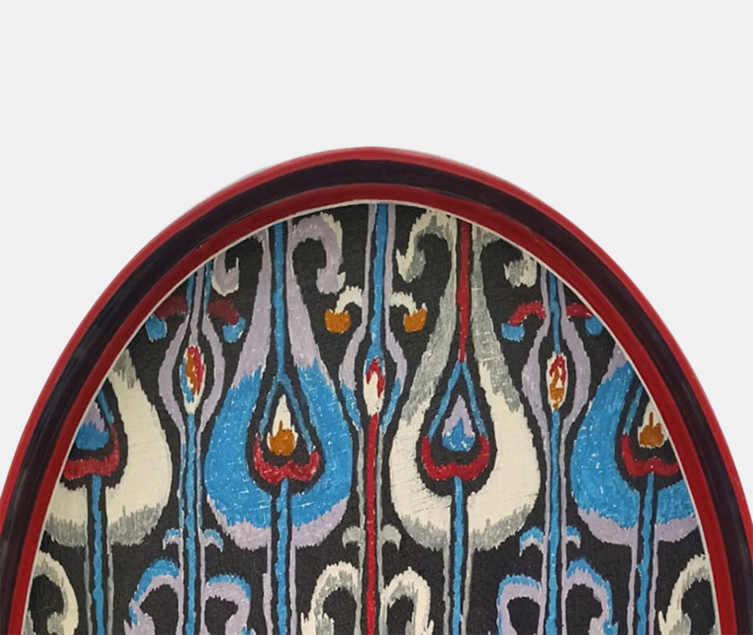 Ikat Iron Tray - Multicolor, Metal