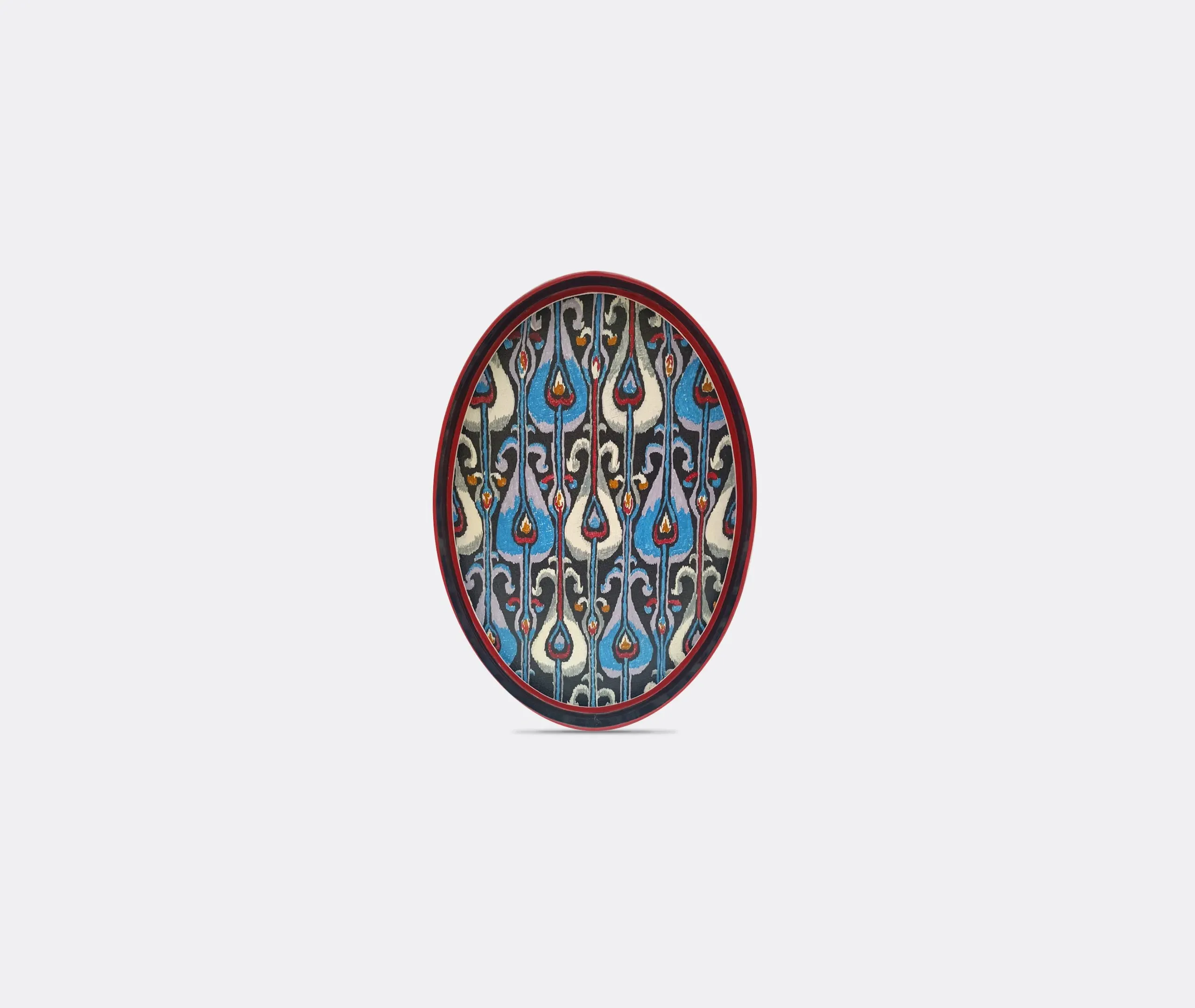 Ikat Iron Tray - Multicolor, Metal