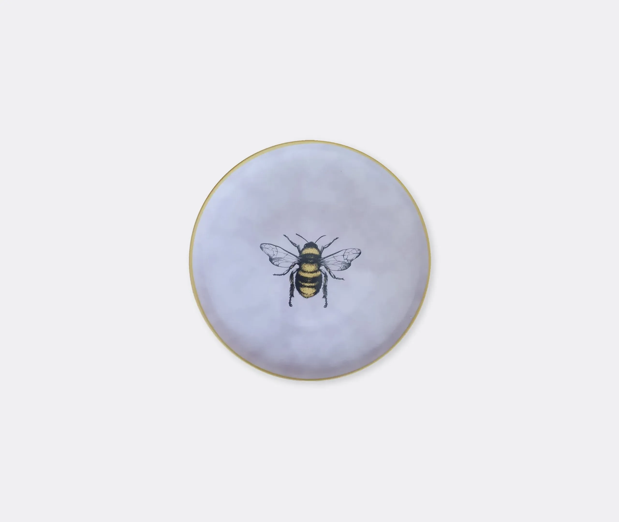 Insetti Porcelain Plate with Bee - Light Purple image