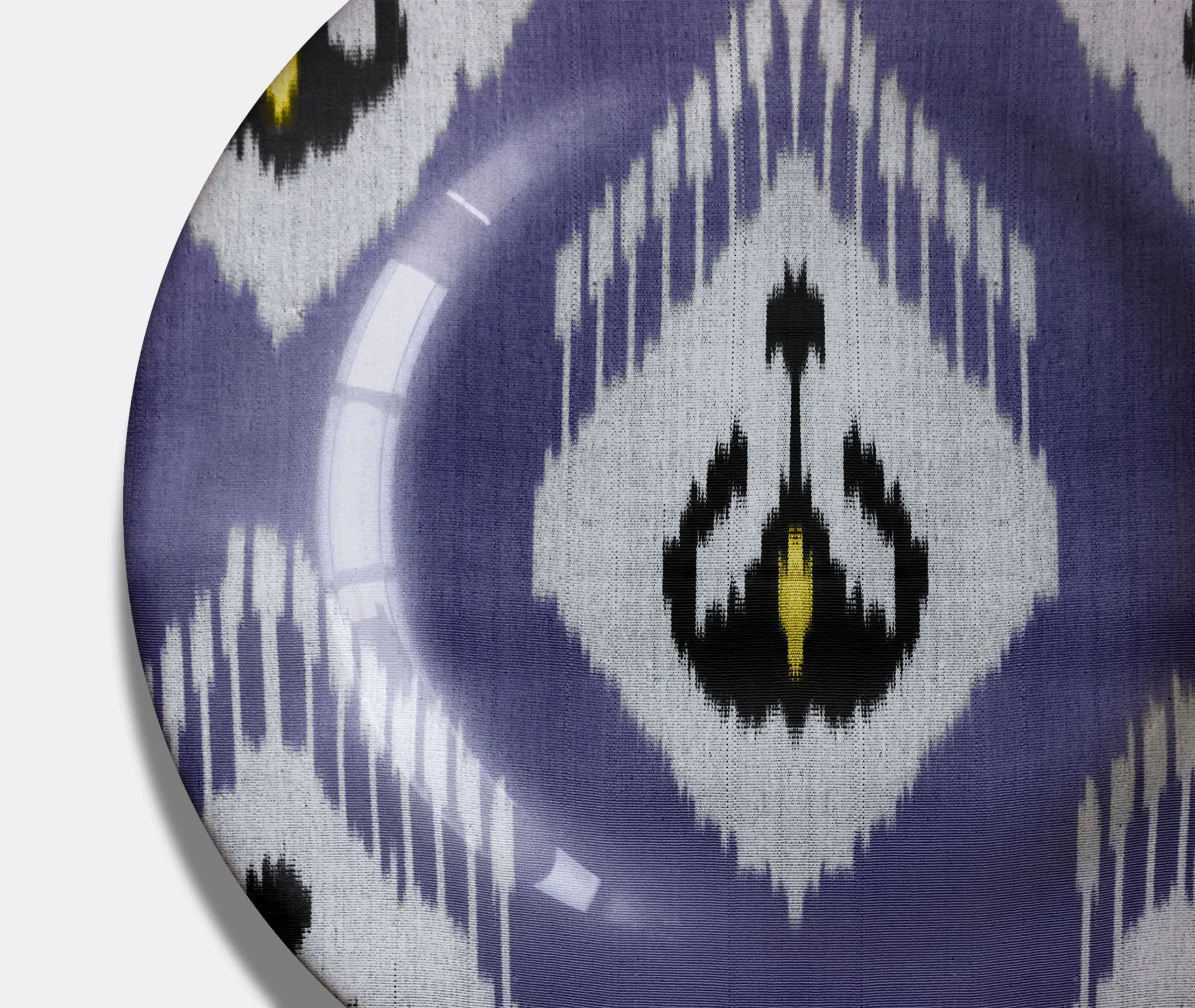 Large Ikat Plate - Multicolour, Ceramic