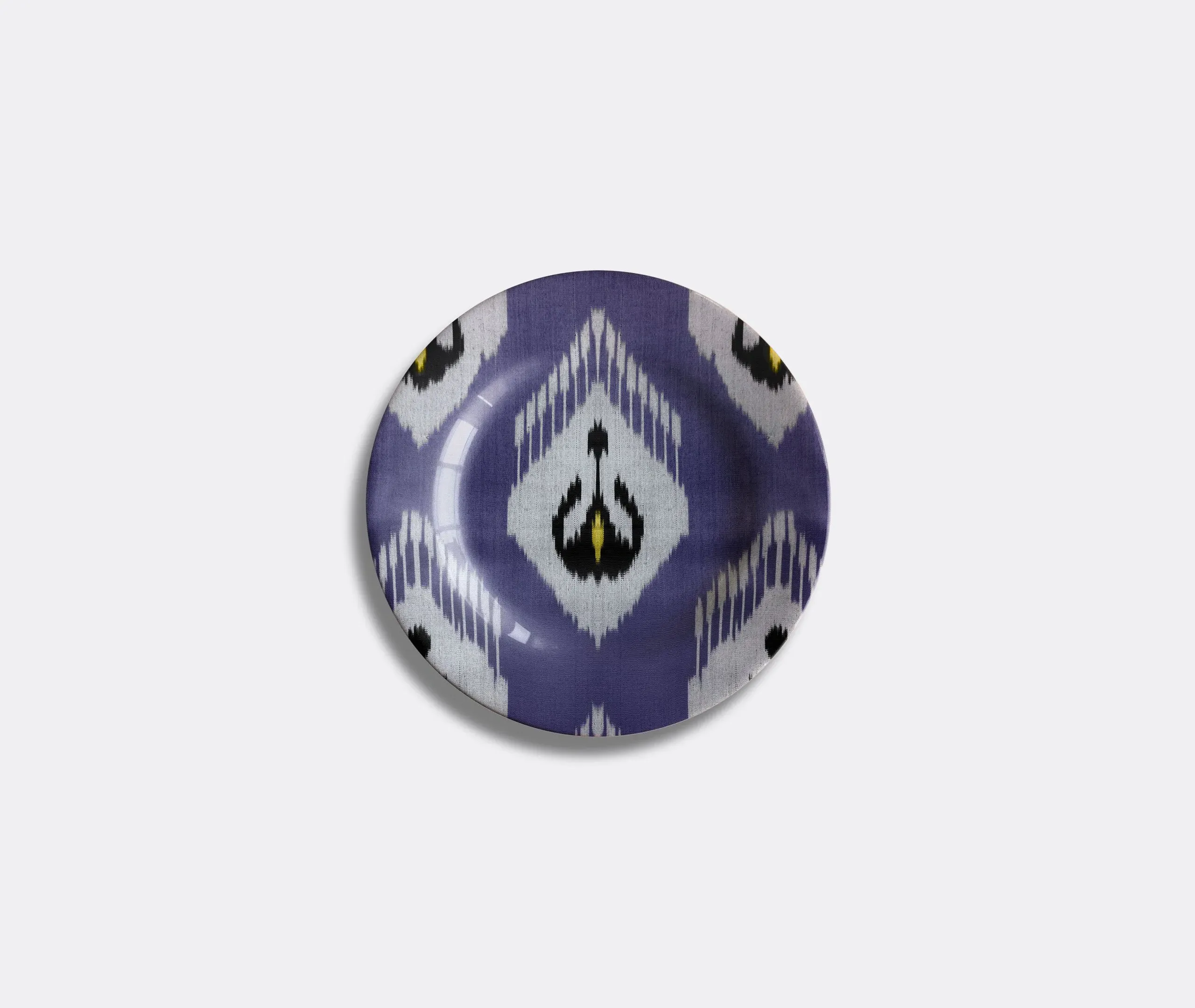 Large Ikat Plate - Multicolour, Ceramic