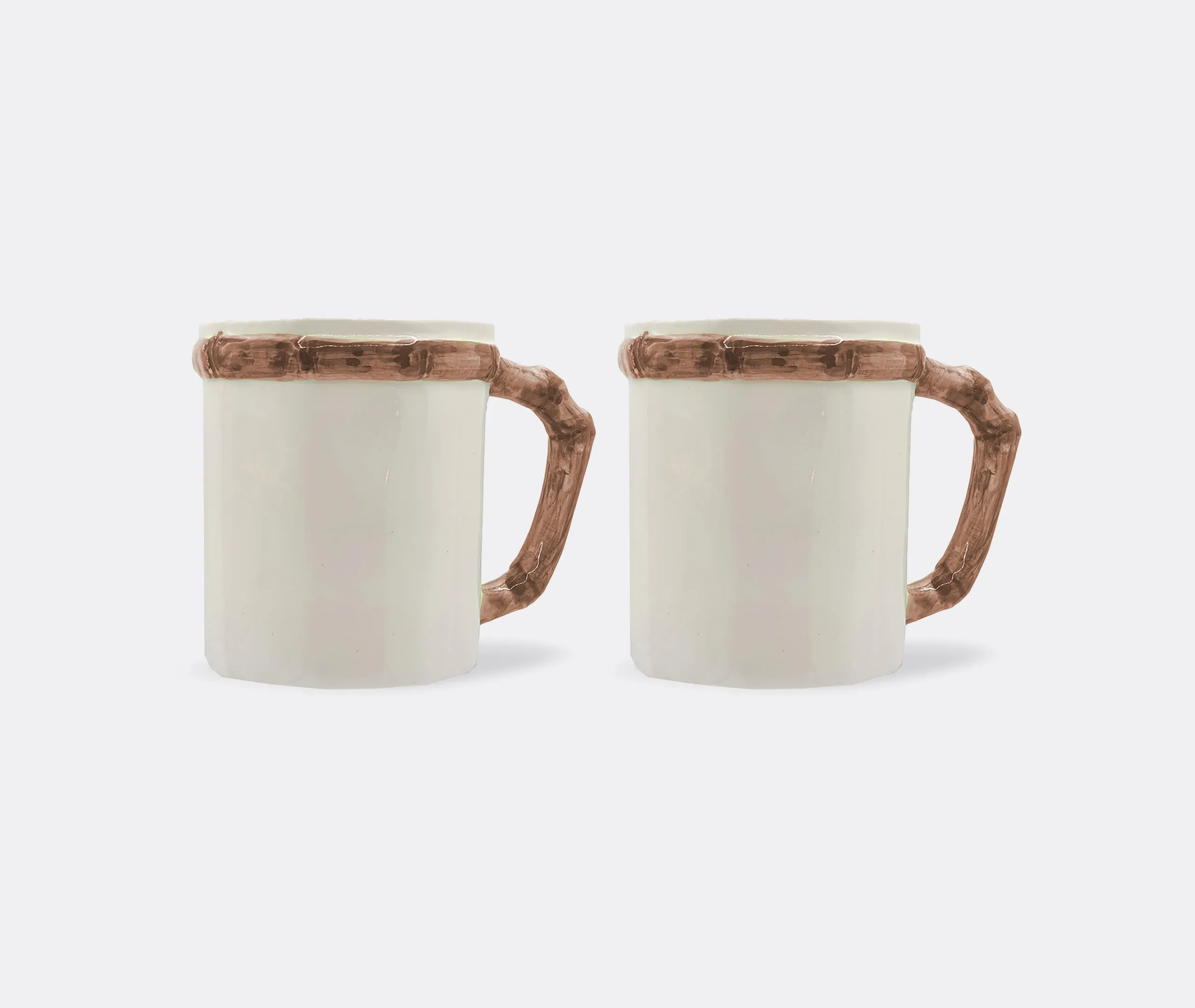 Les-Ottomans Bamboo Mug Set of Two - Multicolor product