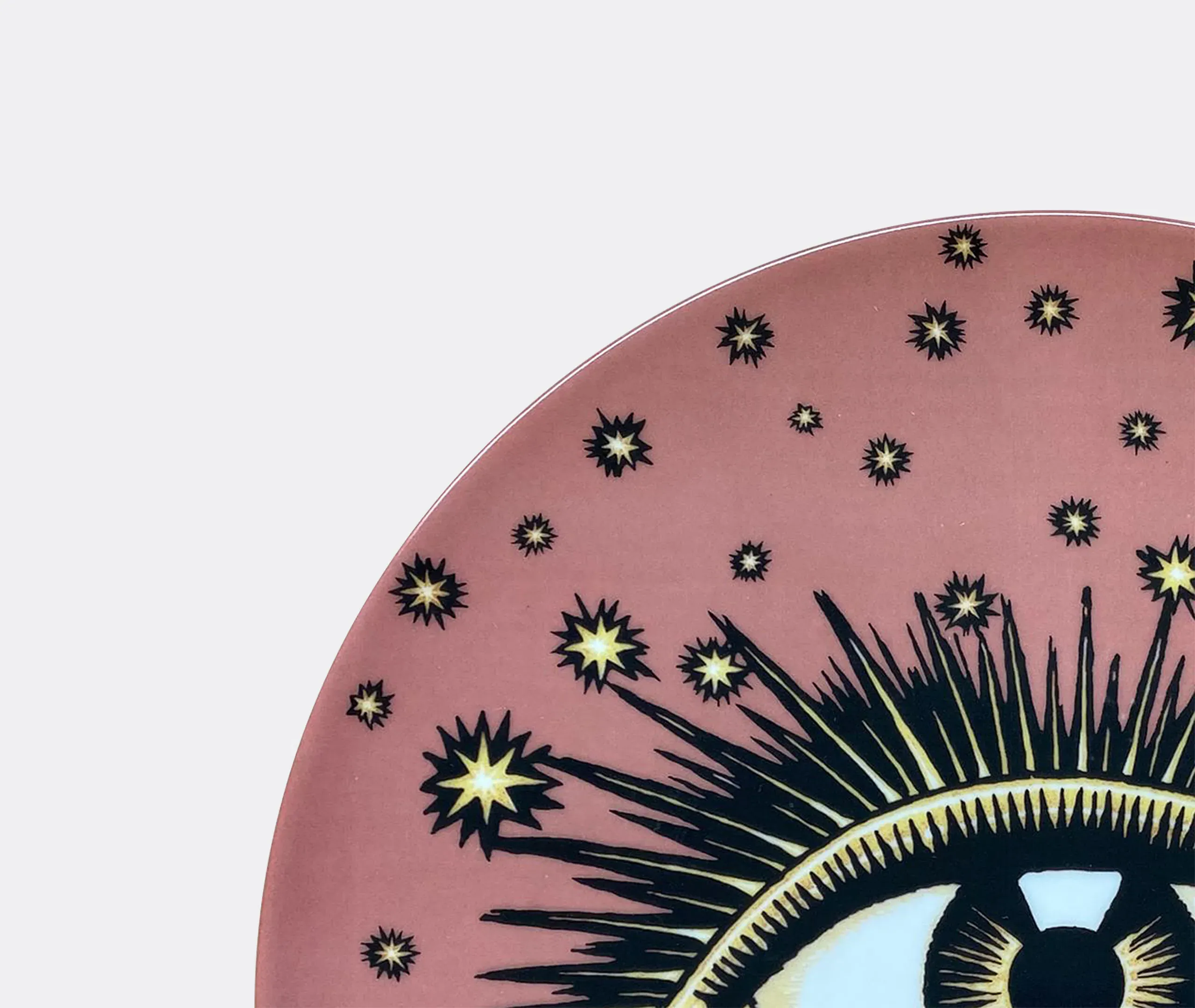 Les-Ottomans Eye Dinner Plate - Pink, Porcelain alternate view