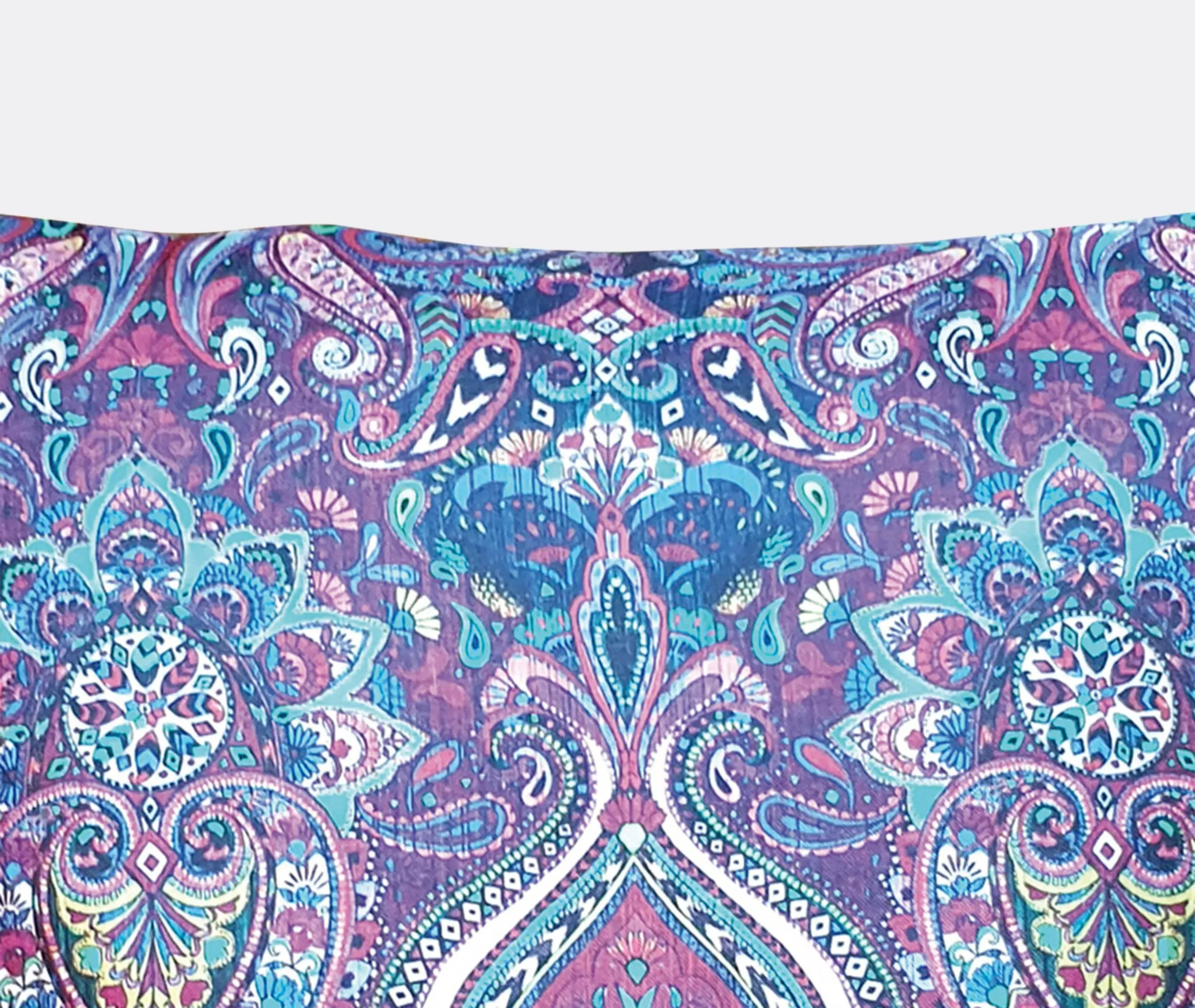 Paisley Cushion - Multicolor, Silk