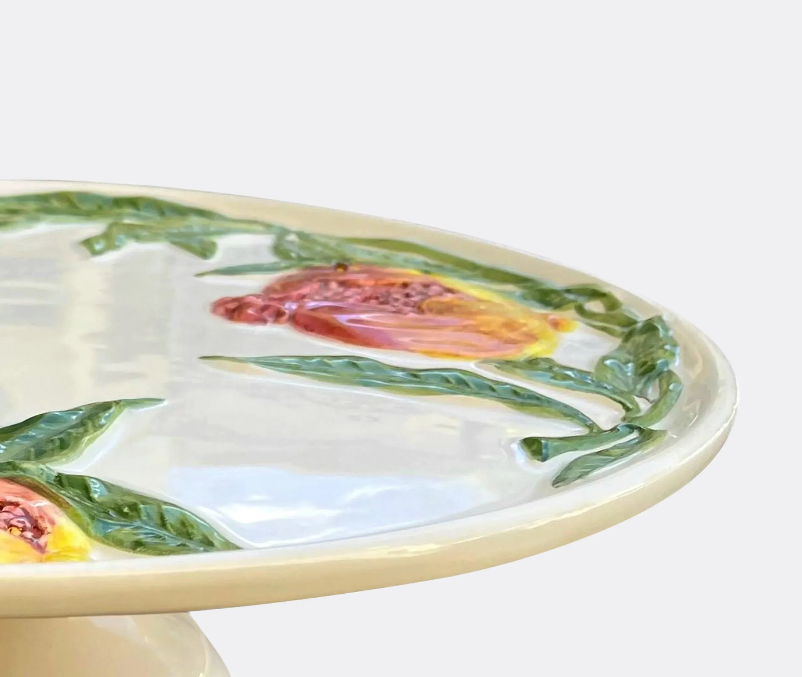 Pomegranate Cake Stand - Multicolor, Ceramic