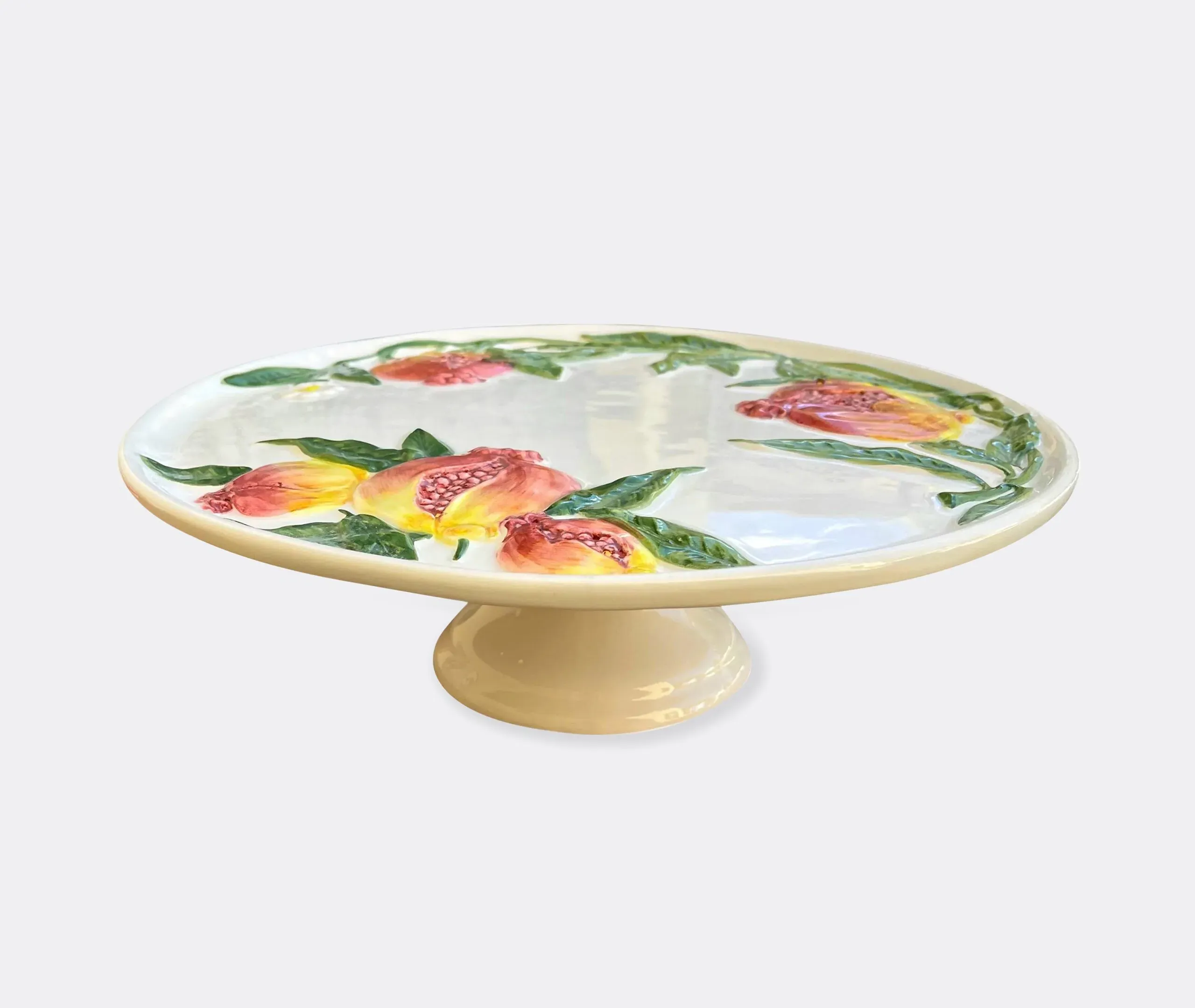 Pomegranate Cake Stand - Multicolor, Ceramic