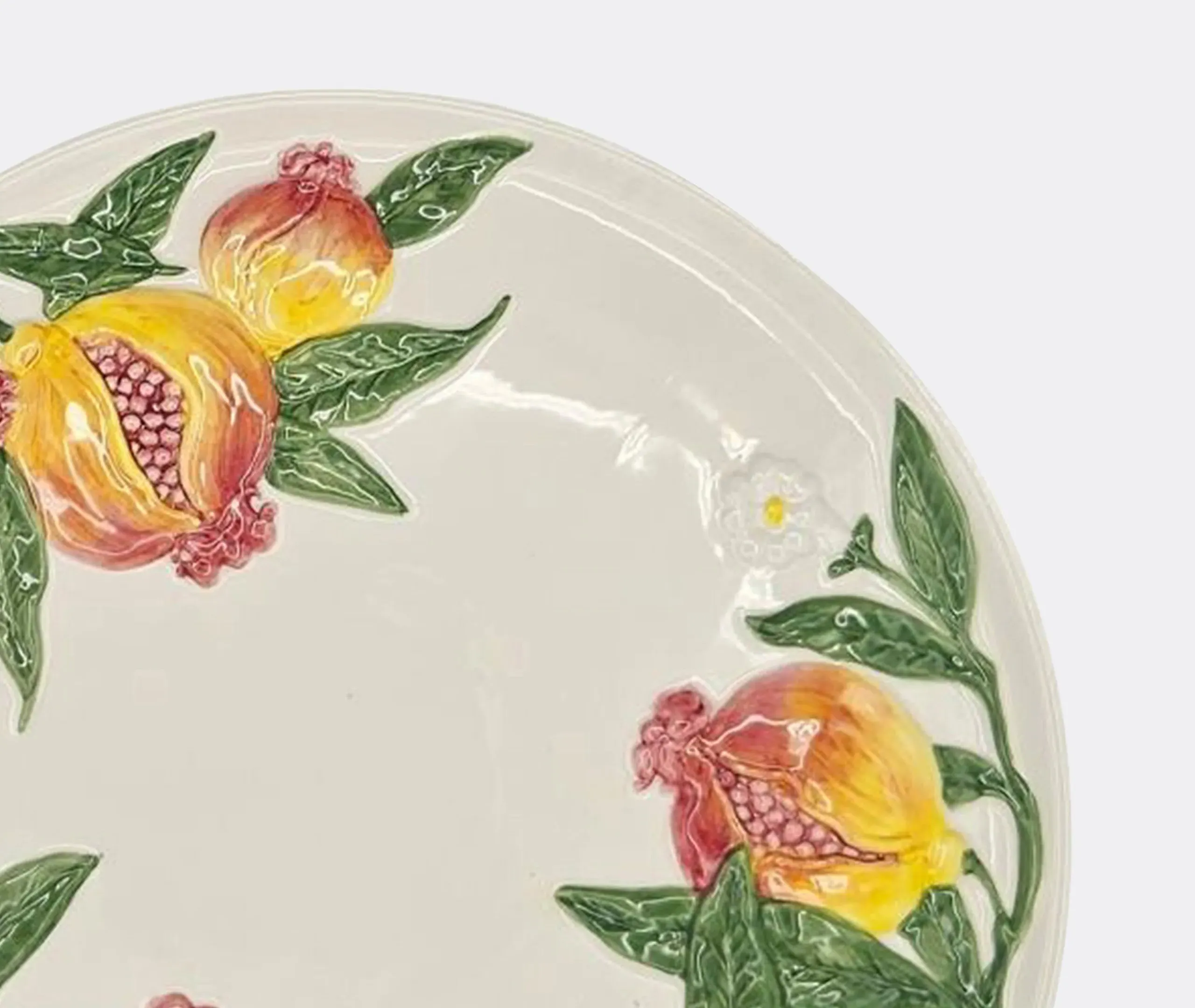 Pomegranate Charger Plate - Multicolor, Ceramic