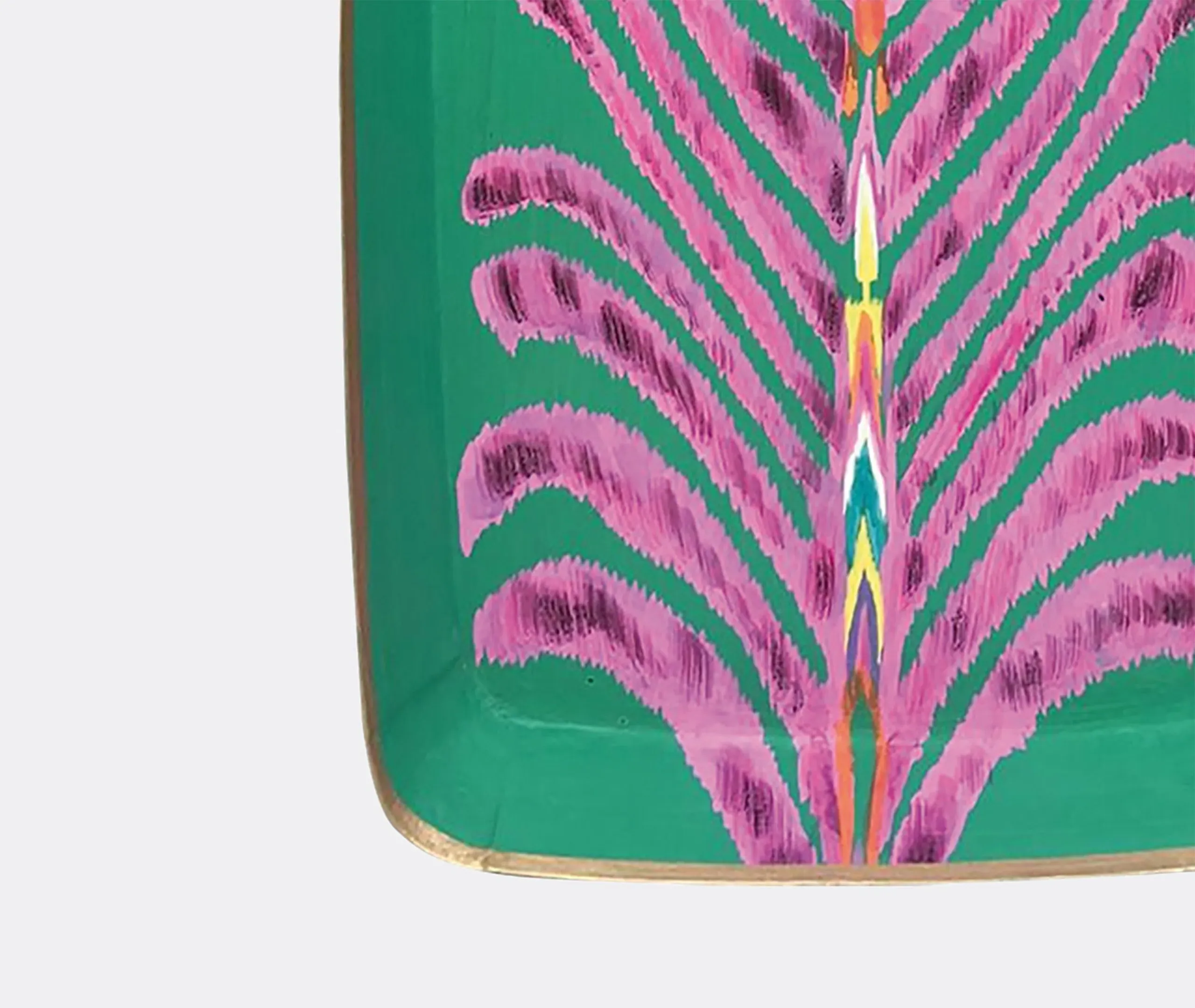 Rectangle Iron Tray - Multicolor, Metal