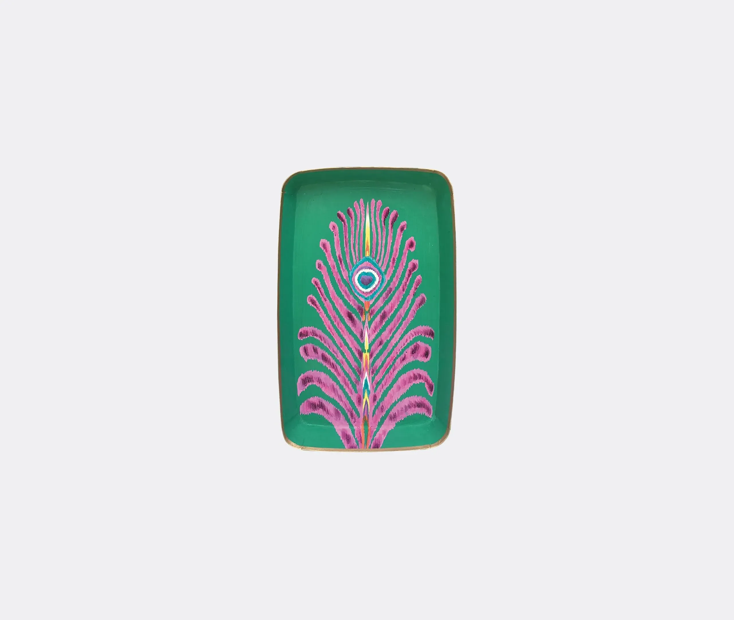 Rectangle Iron Tray - Multicolor, Metal image
