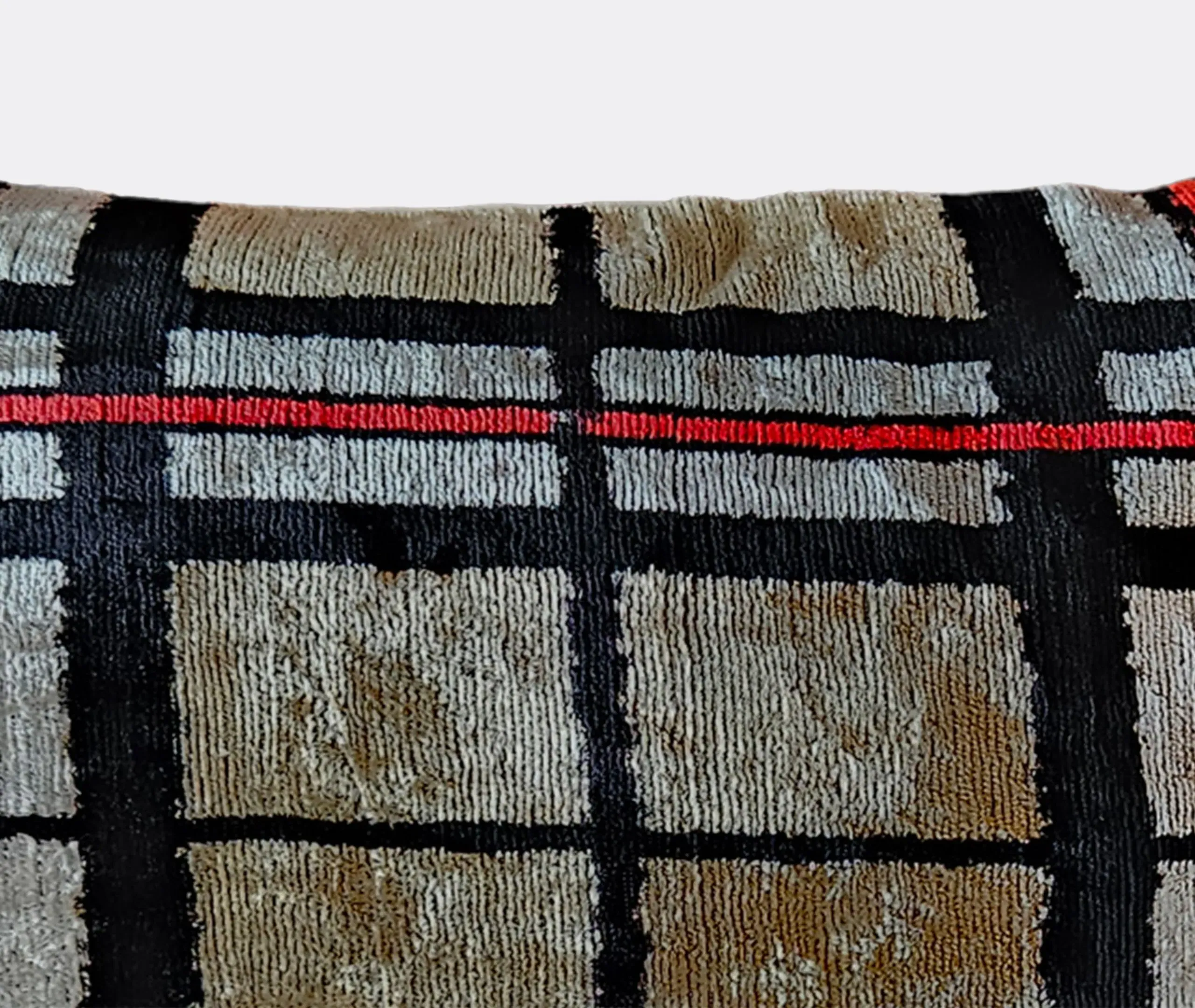 Rectangular Cushion - Multicolor, Velvet