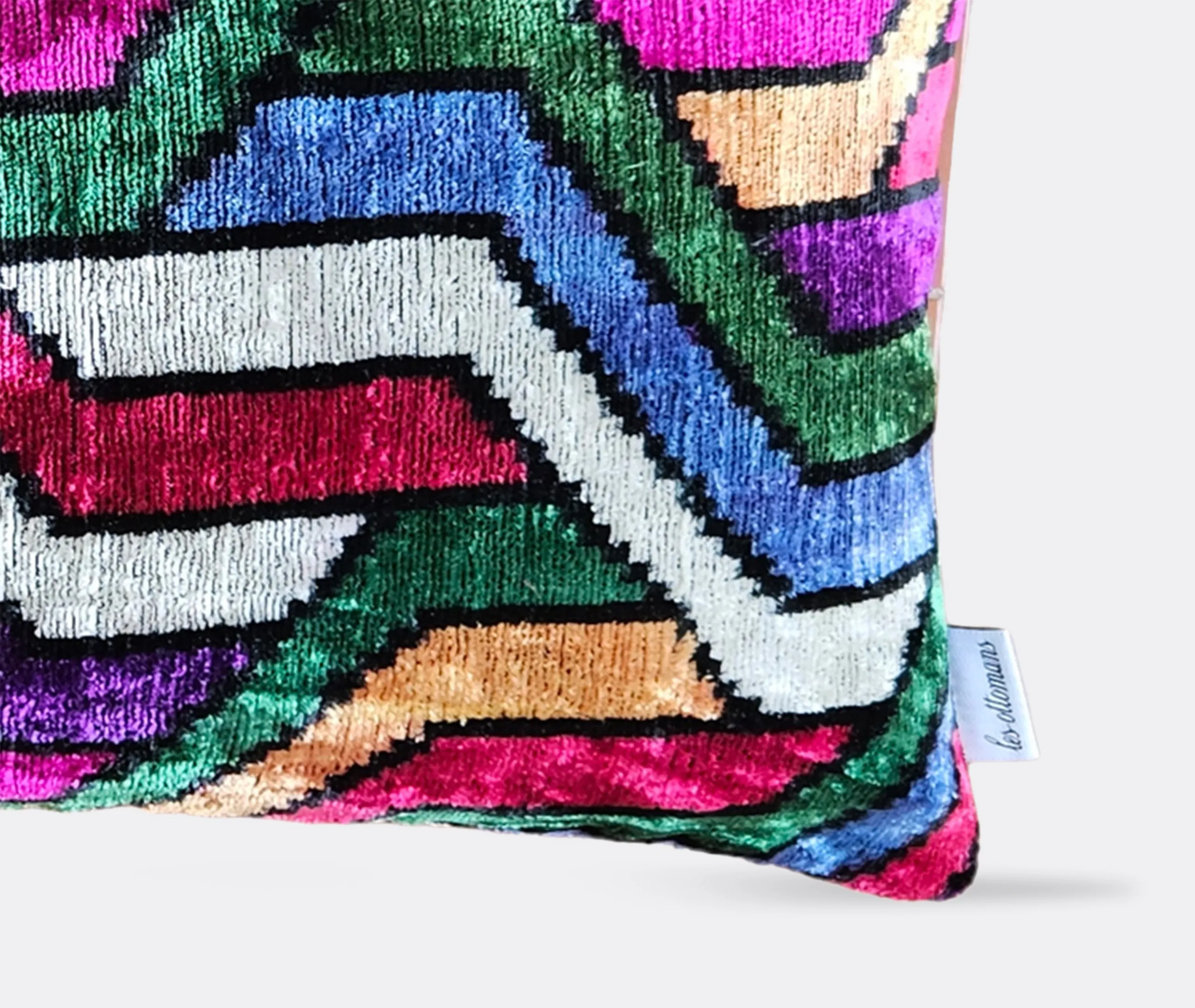 Rectangular Cushion - Multicolor, Velvet