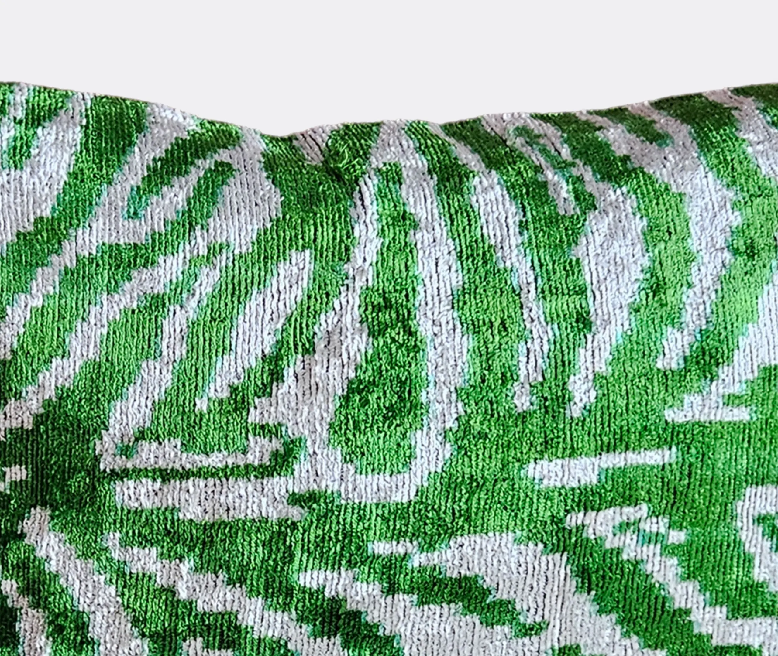 Rectangular Cushion with Zebra Print - Multicolor, Velvet