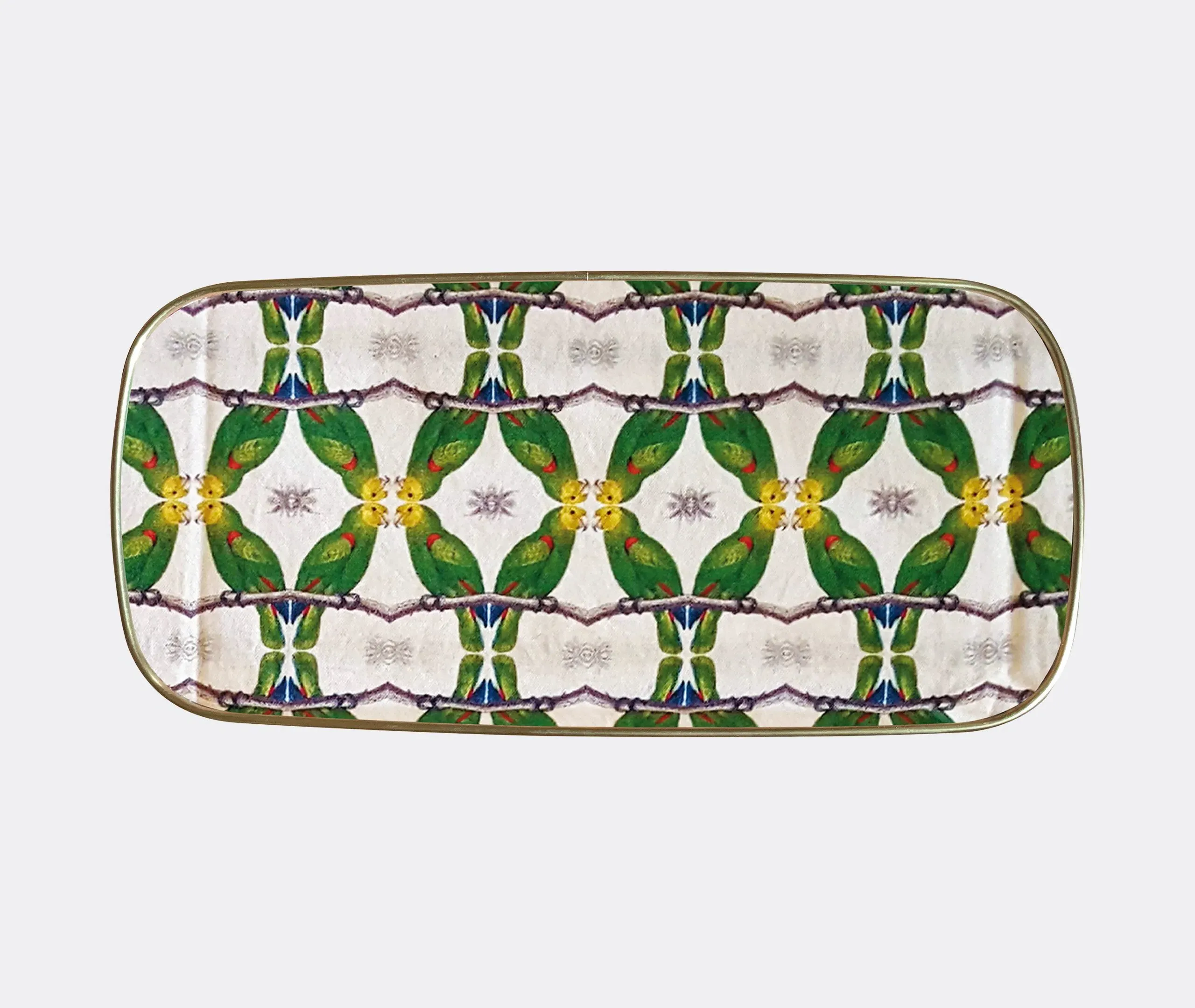 Rectangular Serving Tray - Green, Fibreglass