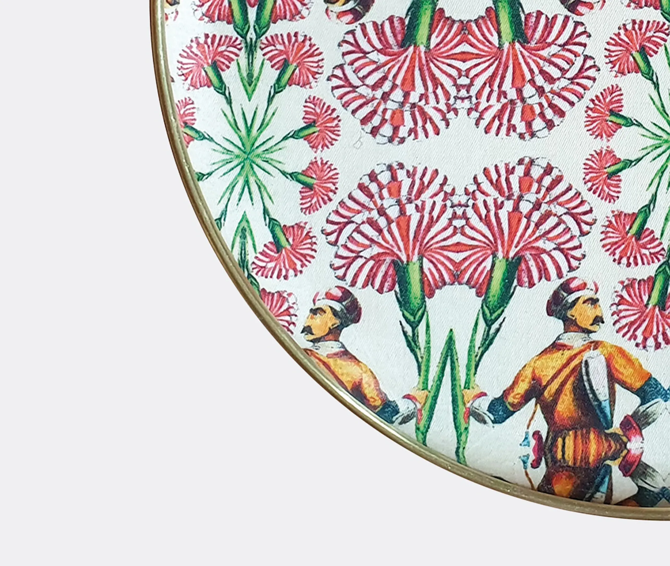 Round Serving Tray - Multicolor, Fibreglass