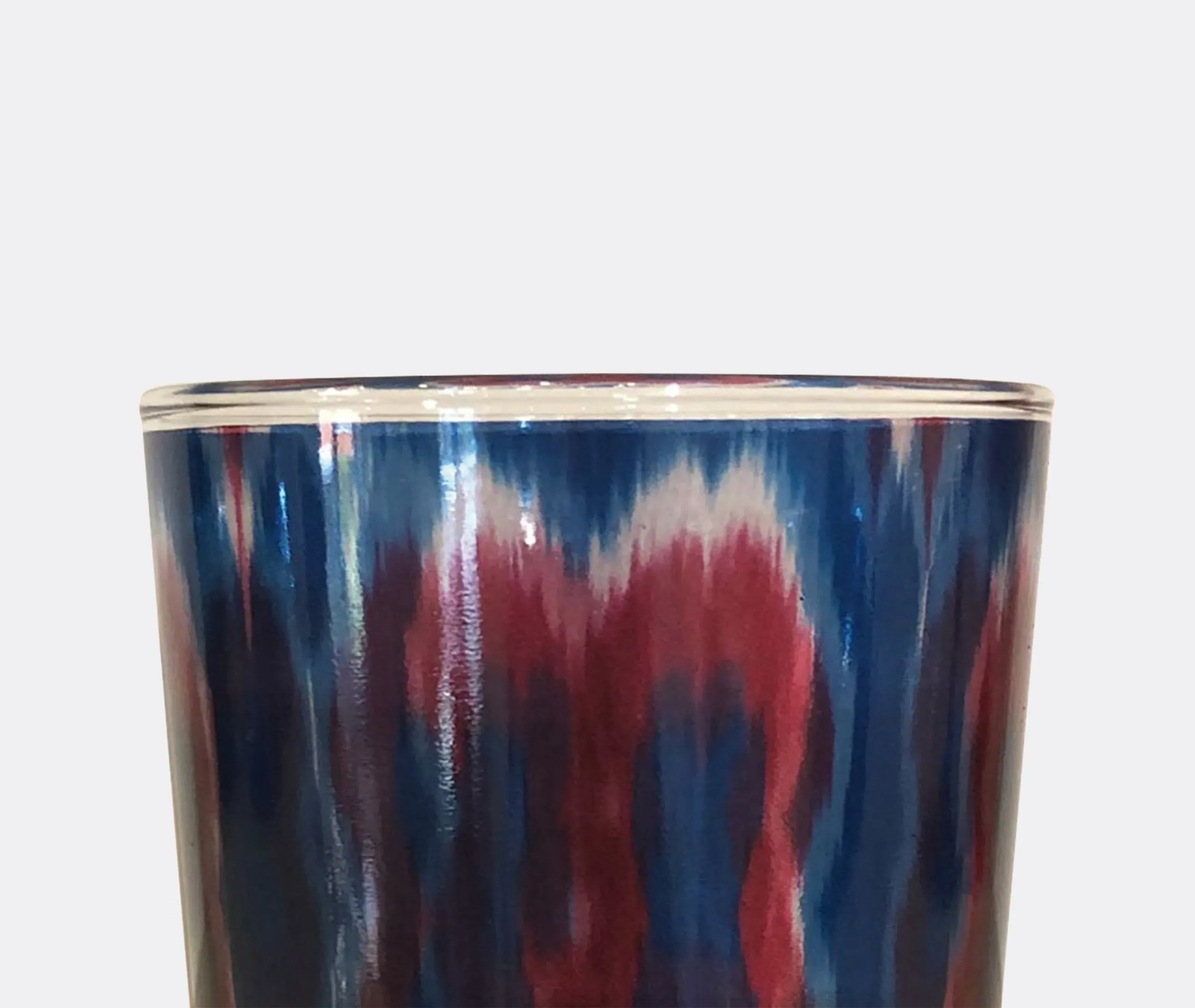 Set of 4 Ikat Tumblers - Multicolor, Glass