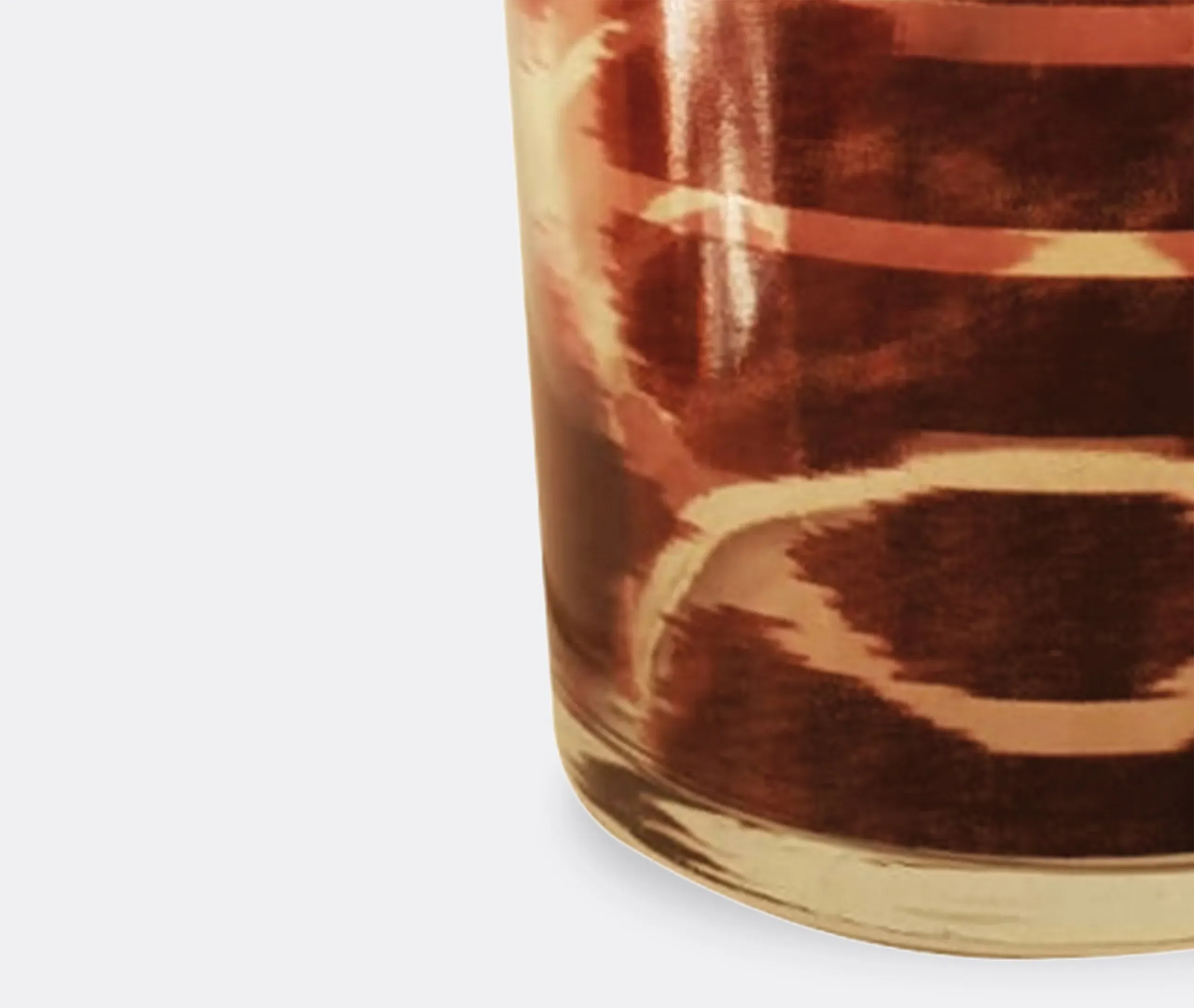 Set of 4 Ikat Tumblers - Multicolor, Glass