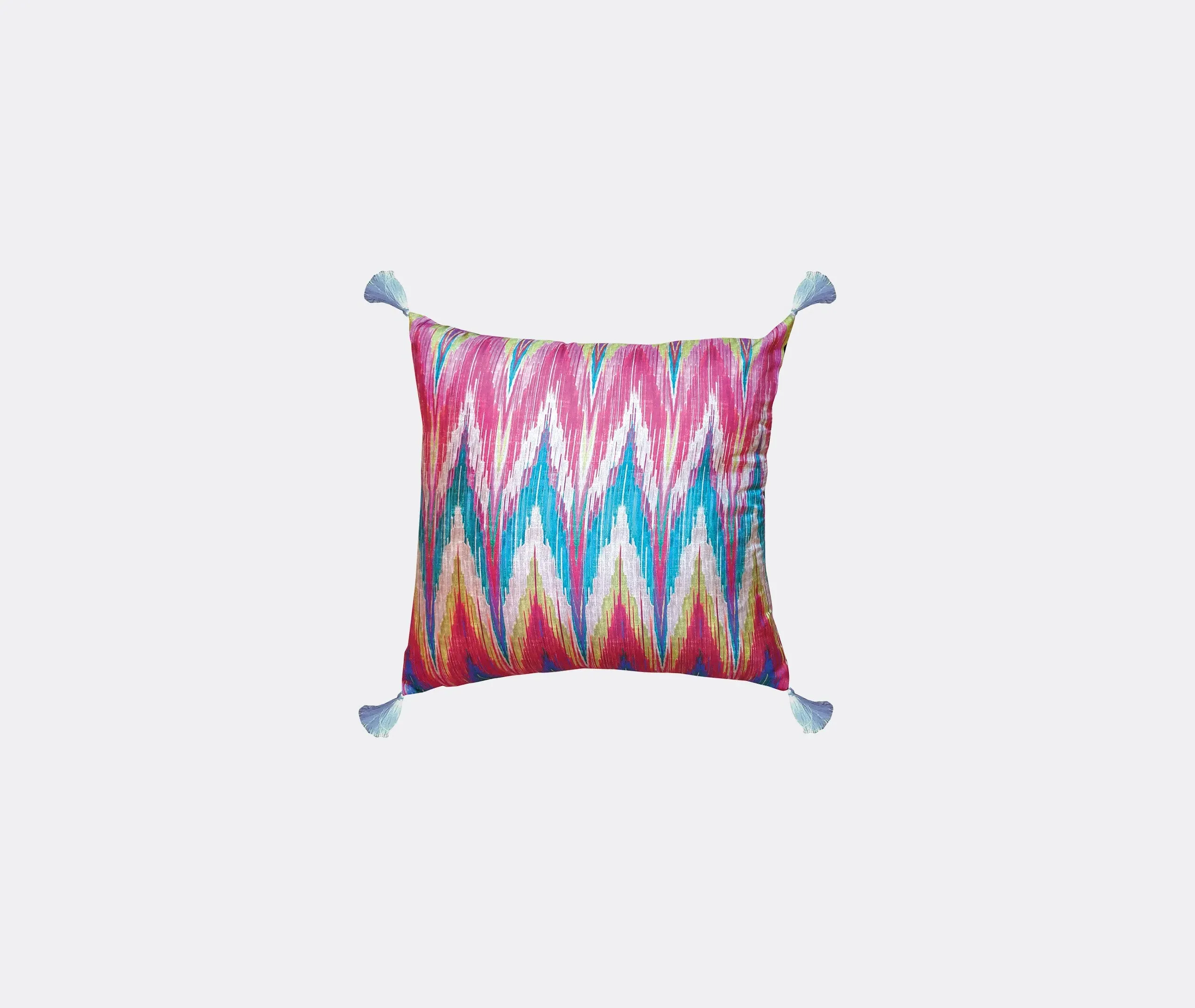 Silk Cushion, Ikat - Multicolor