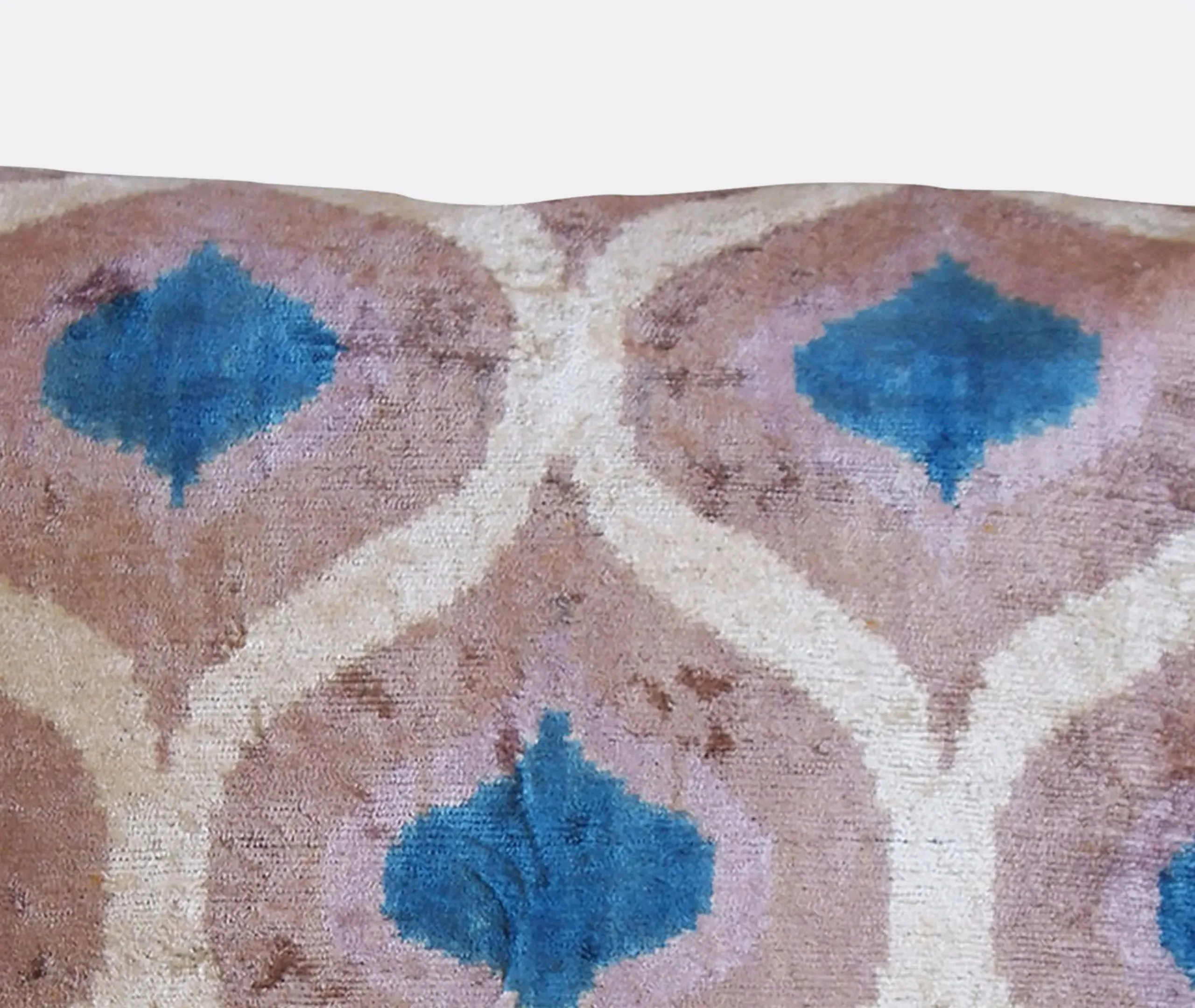 Silk Velvet Cushion - Taupe, Silk