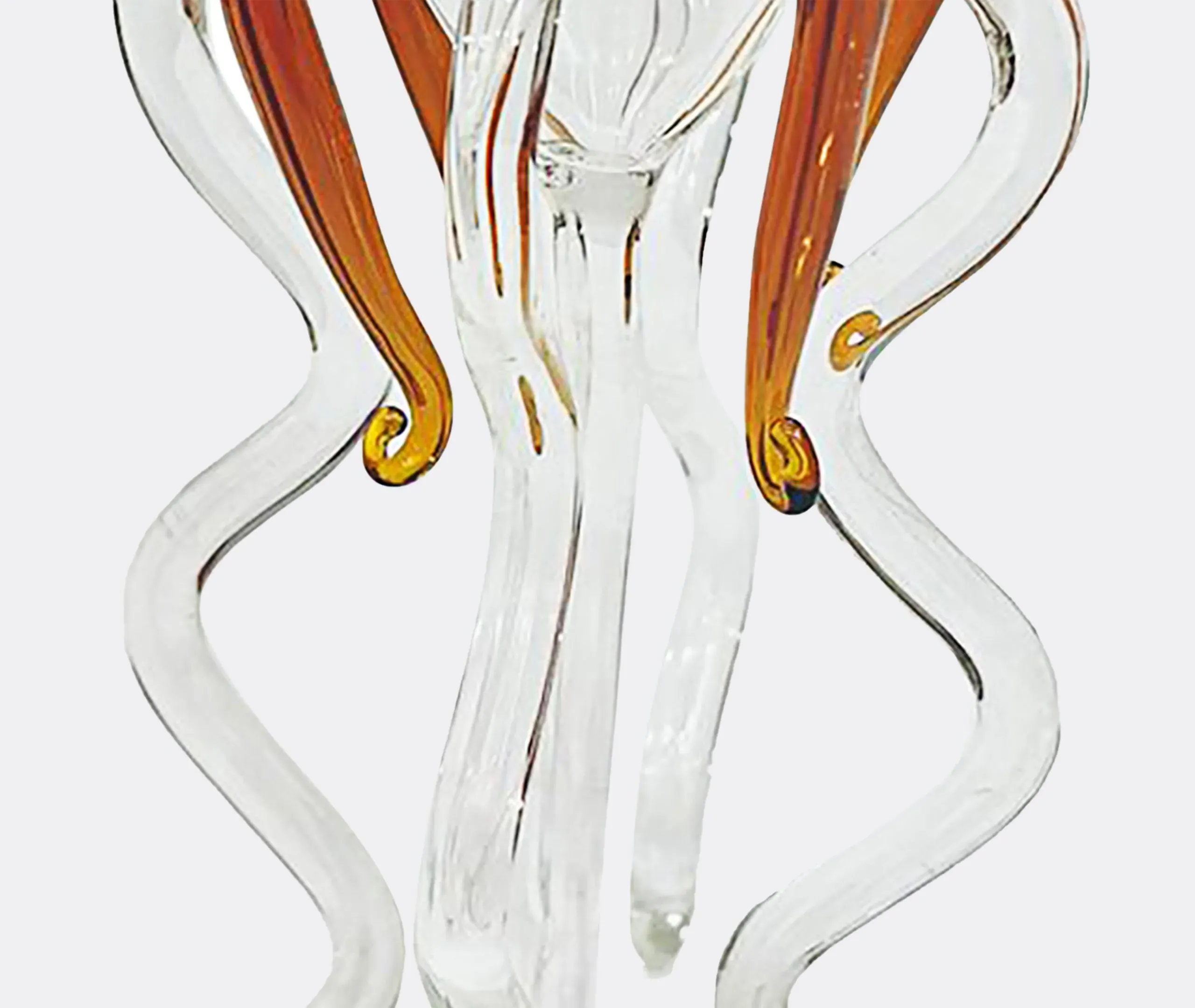 Tall Cocktail Glass with Curved Stems - Brown