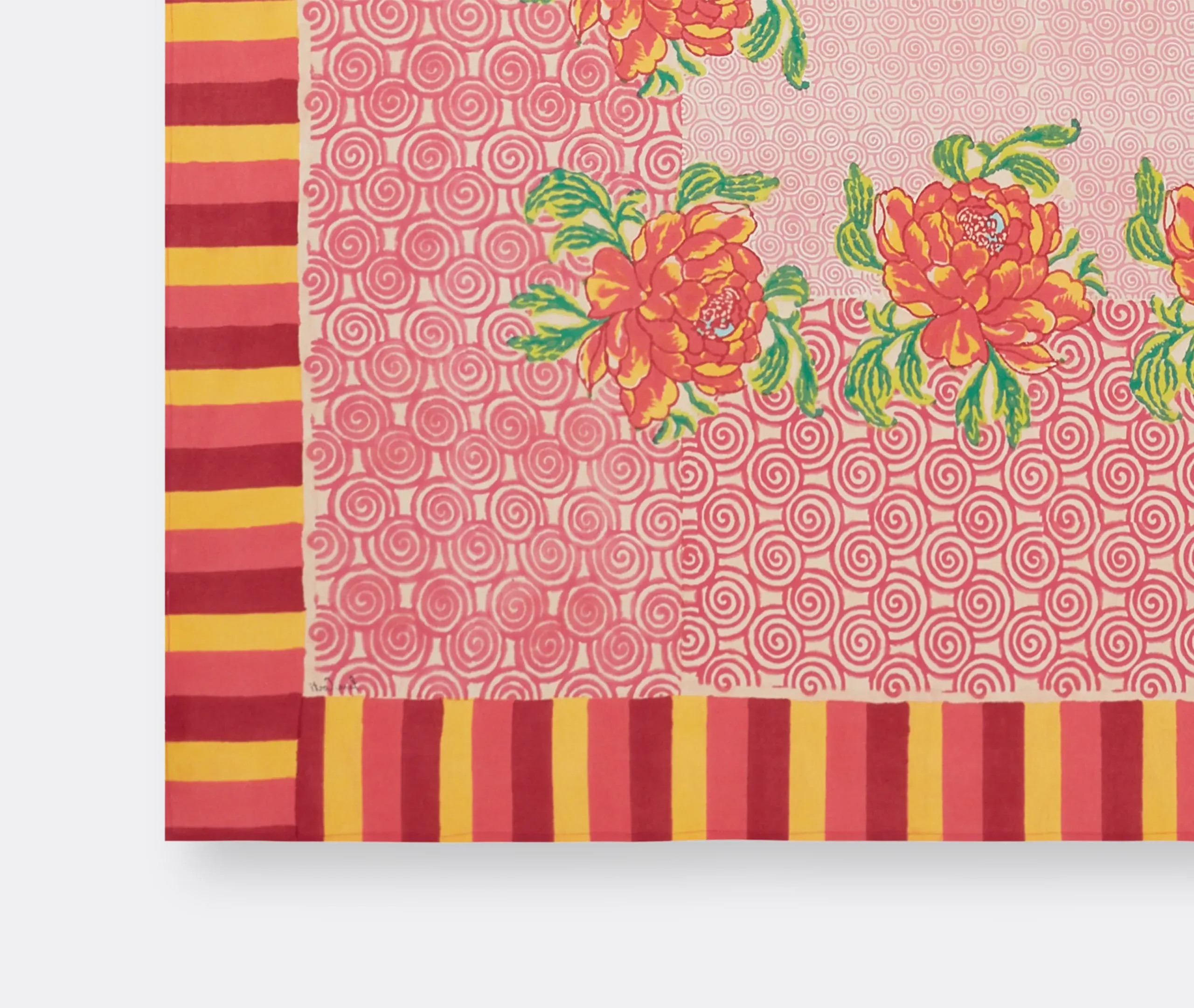 Camelia Magenta Tablecloth - Pink, Cotton alternate view