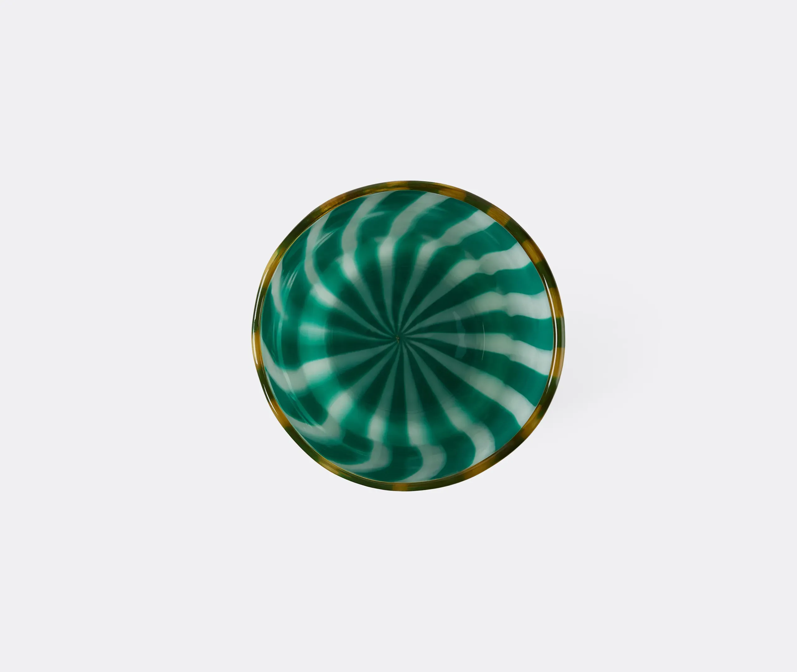 Circus Vase - Green, White and Mustard alternate view