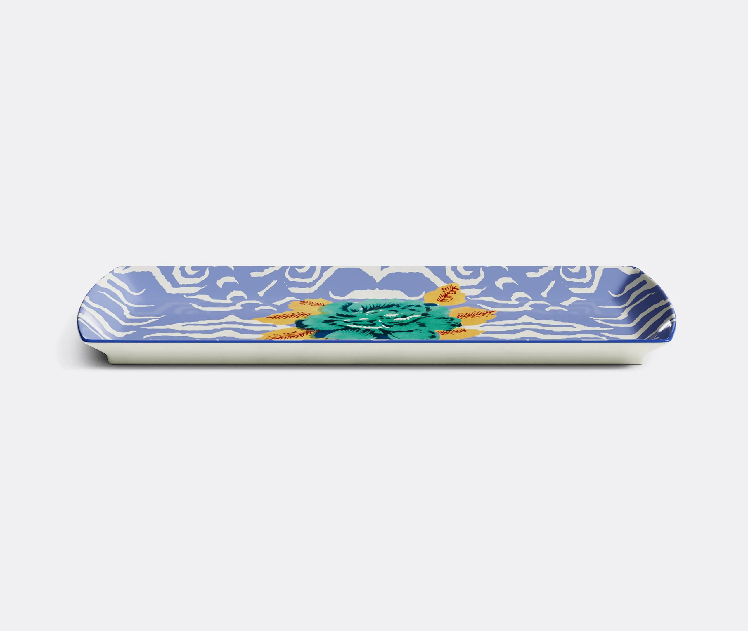 Indian Tiger Serving Tray - Lilac, Porcelain product