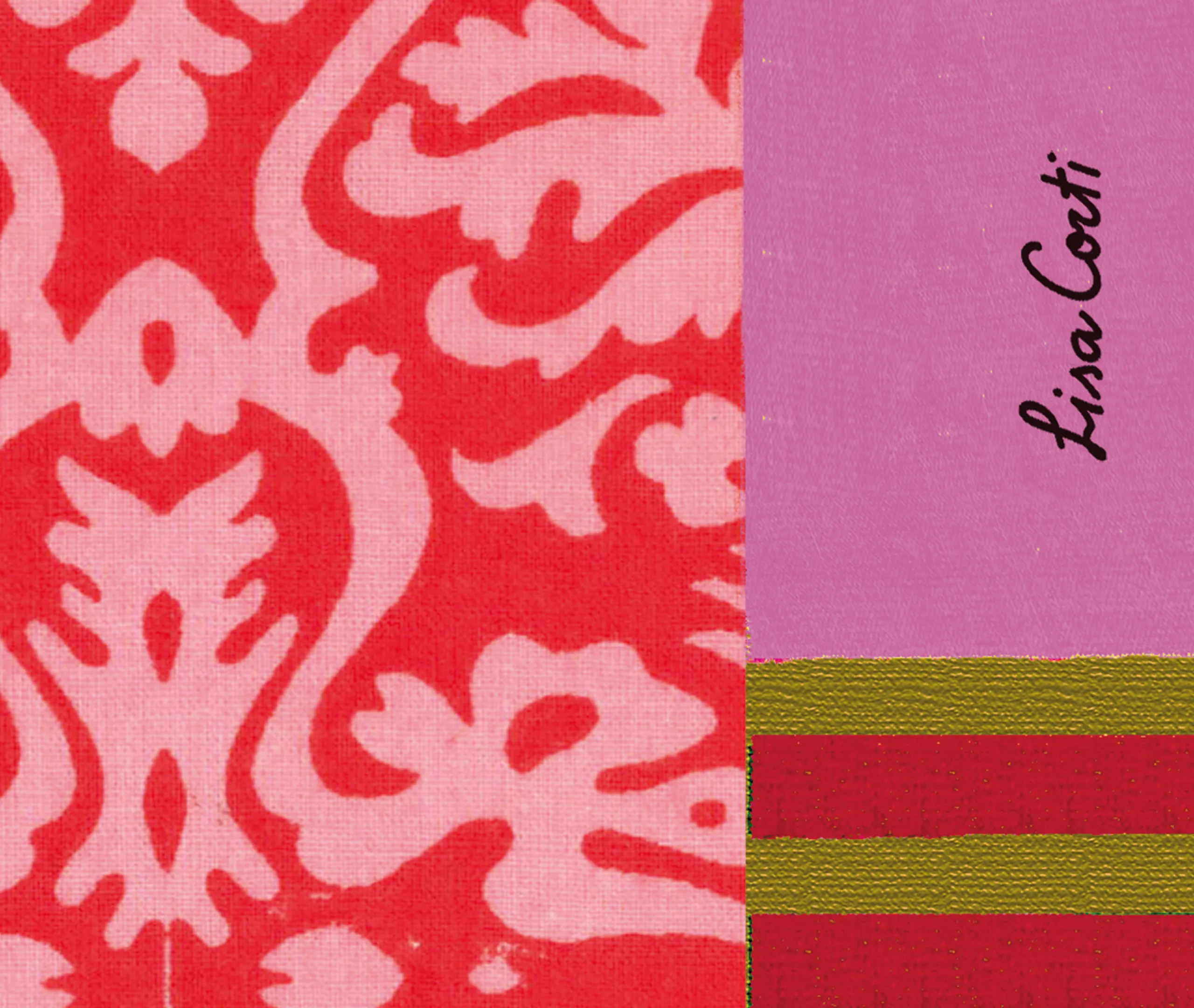 Masonite Rectangular Placemat Set of Two - Coral alternate view