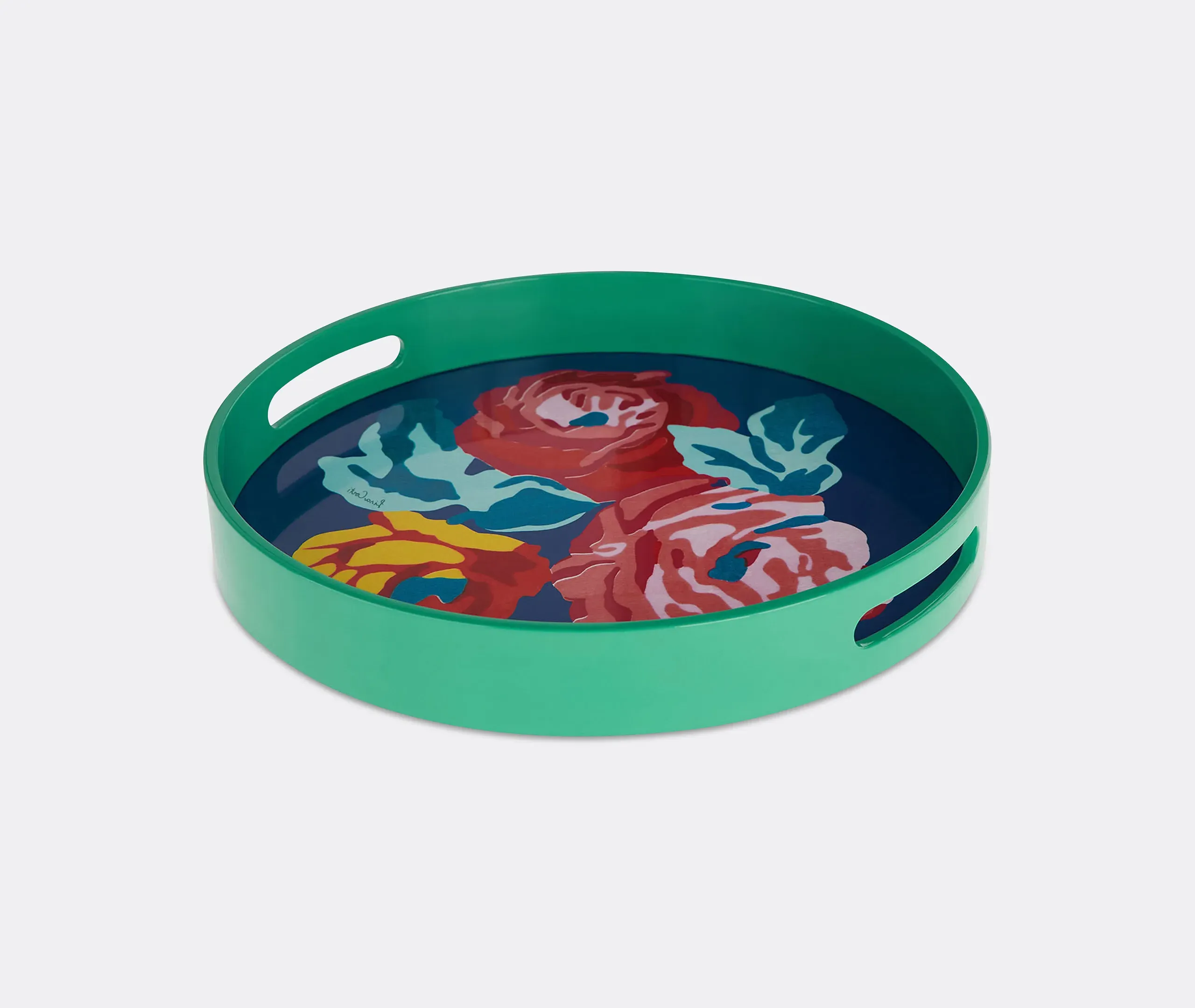 Nizam Flower Round Serving Tray - Multicolour product