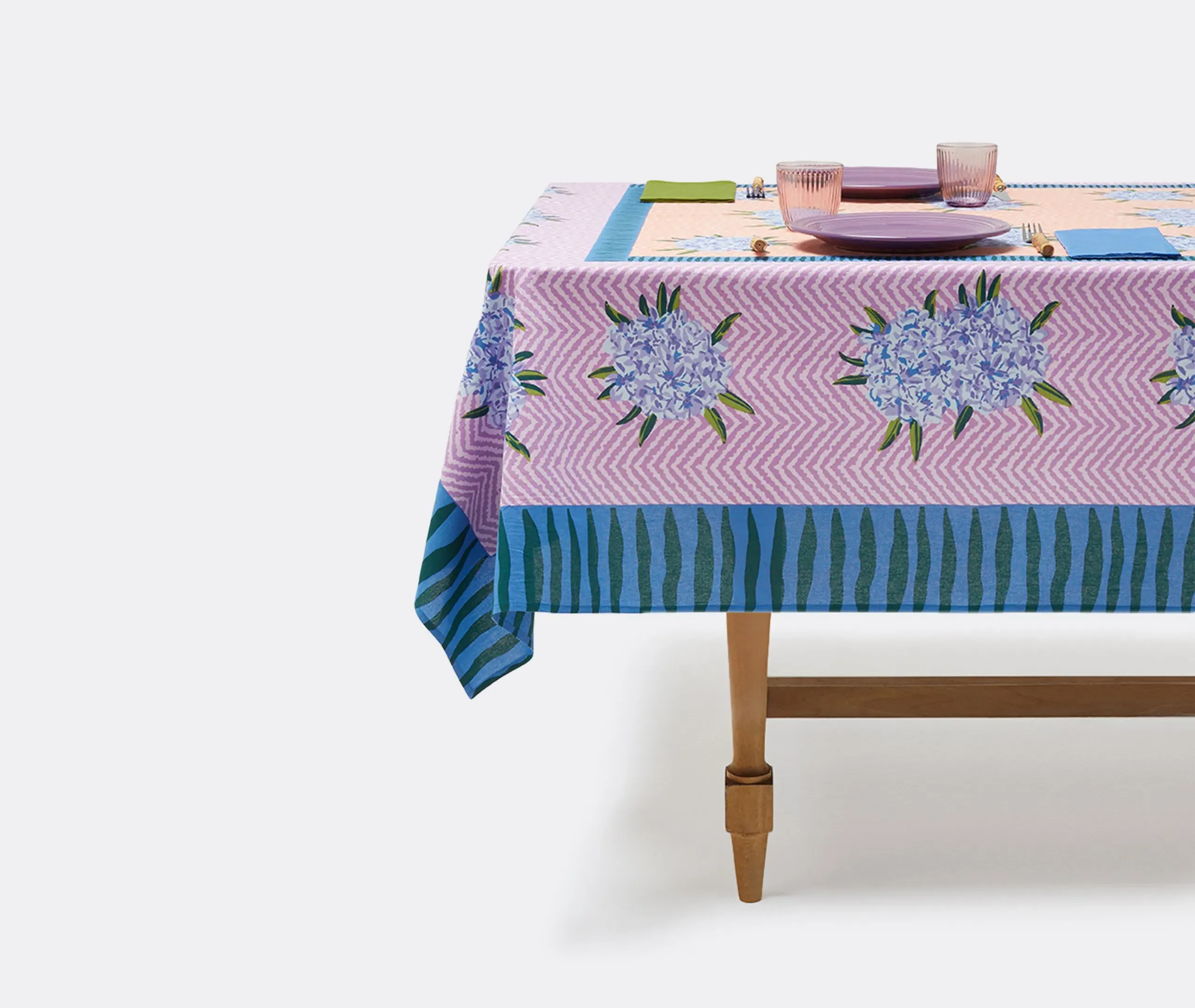 Oleander Tablecloth - Multicolor, Cotton